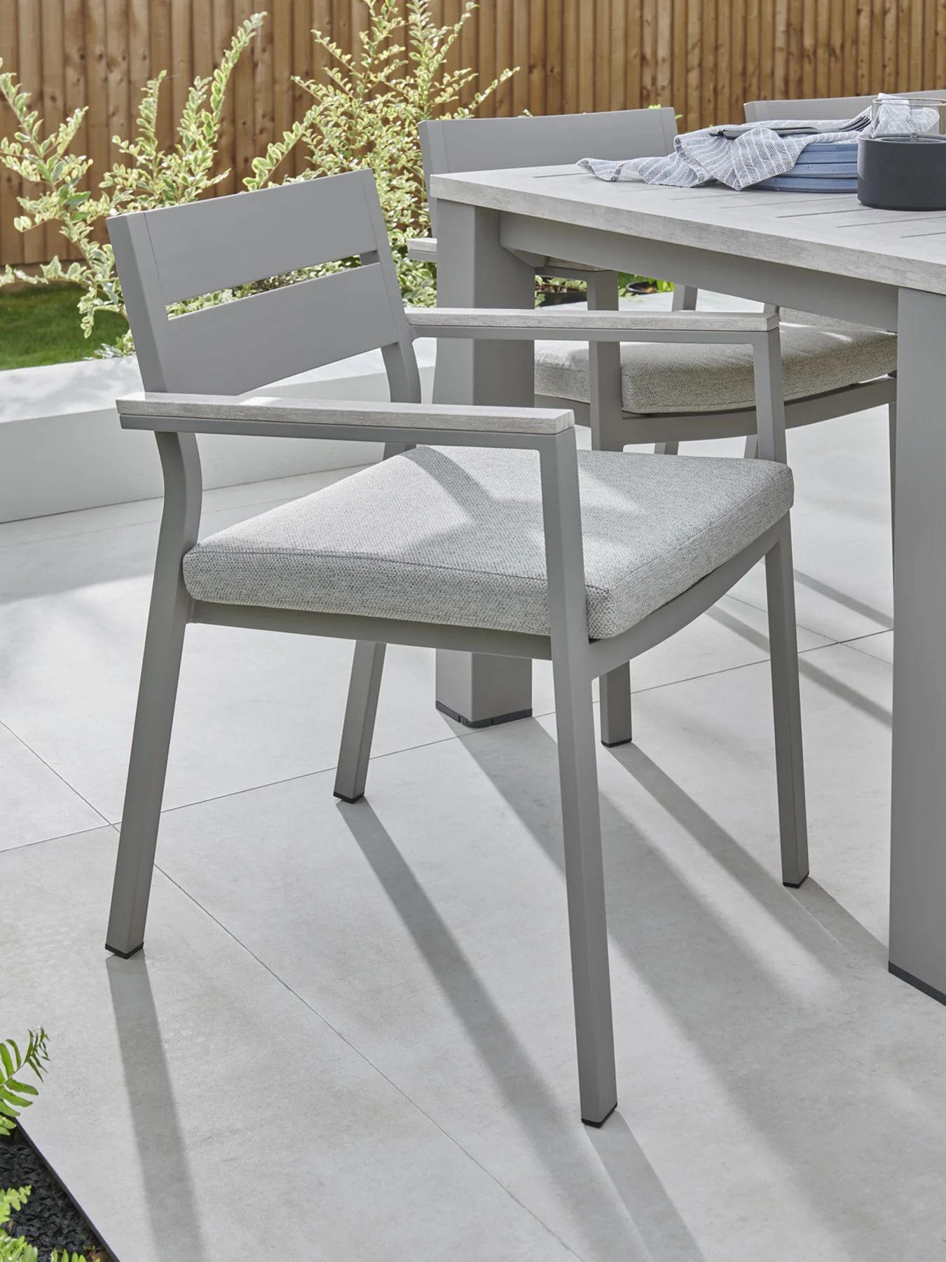 Marina 6 Seater Dining Table with 6 Chairs - Image 6