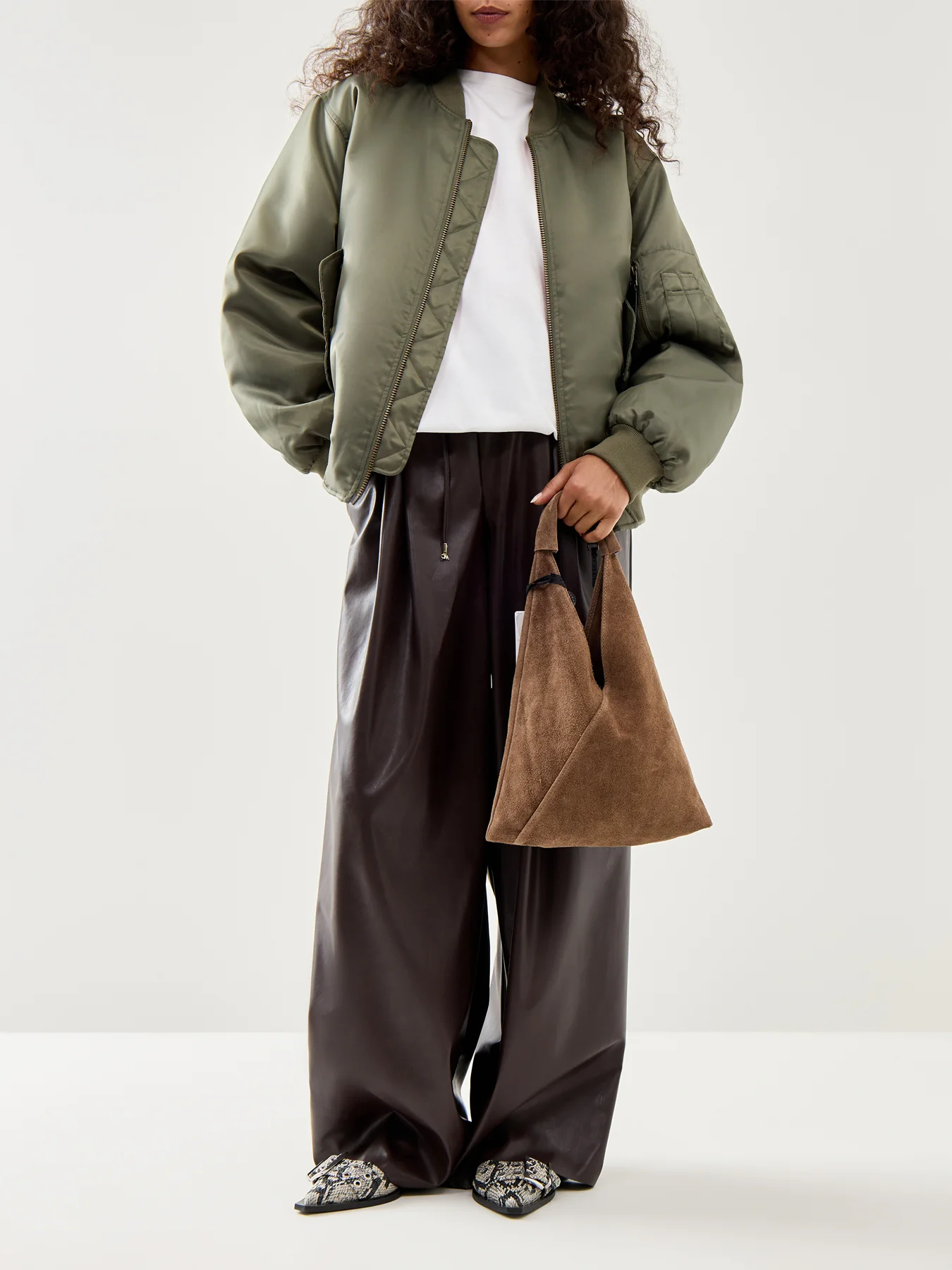 Mini Giselle Suede Shoulder Tote - Image 2