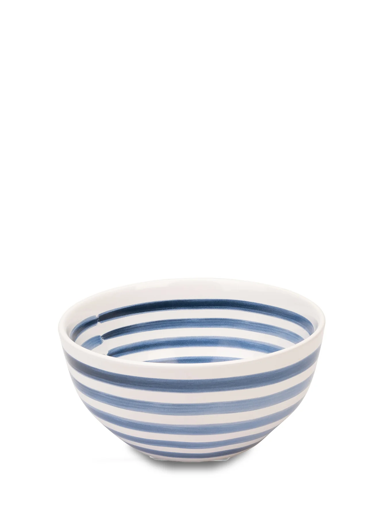 Round Striped Cereal Bowl