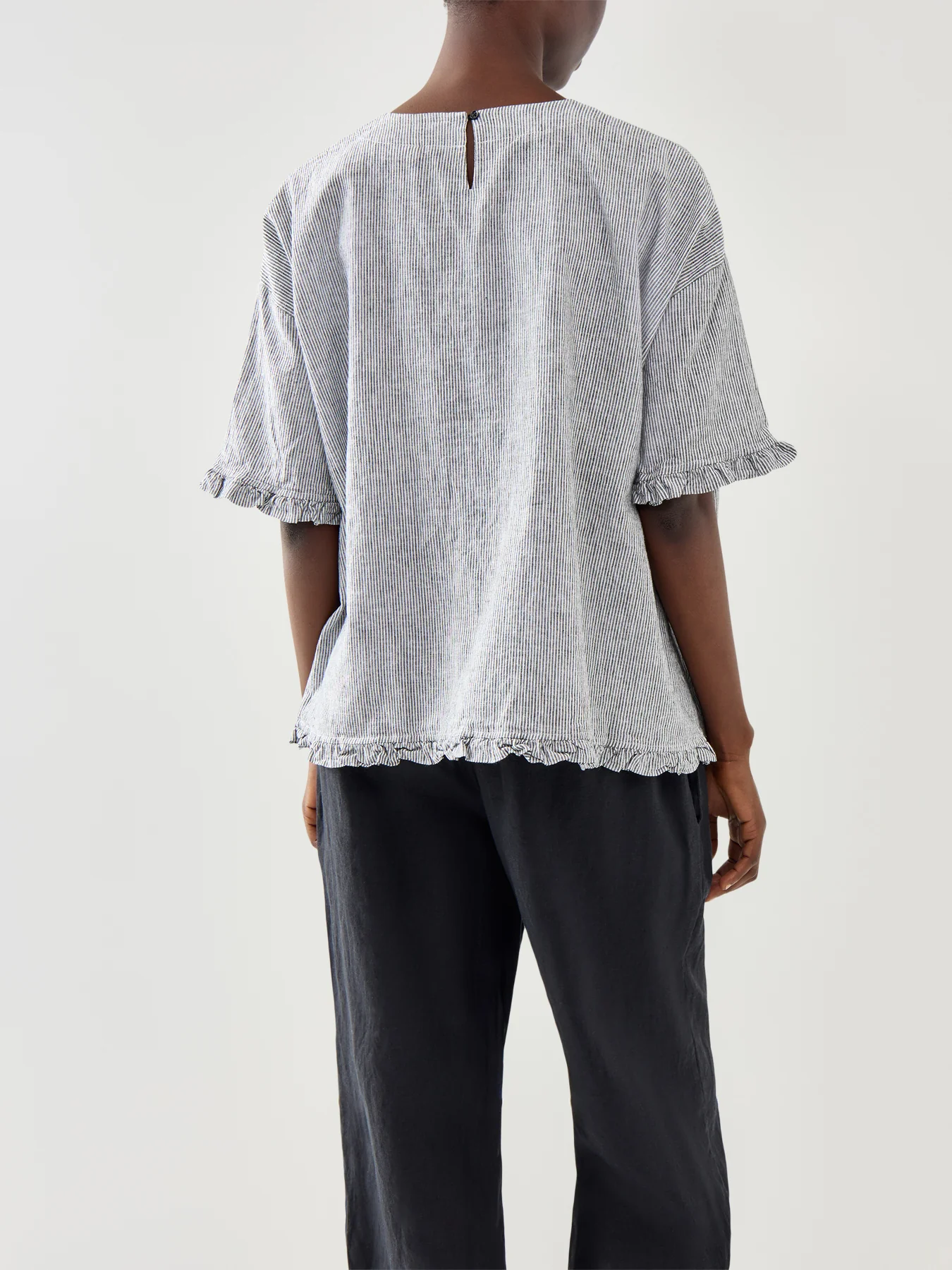 Dreuma Linen Mix Stripe Top - Image 5