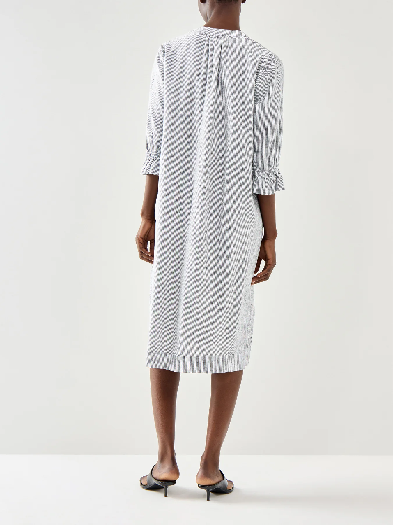 Natalia Linen Mix Stripe Dress - Image 5