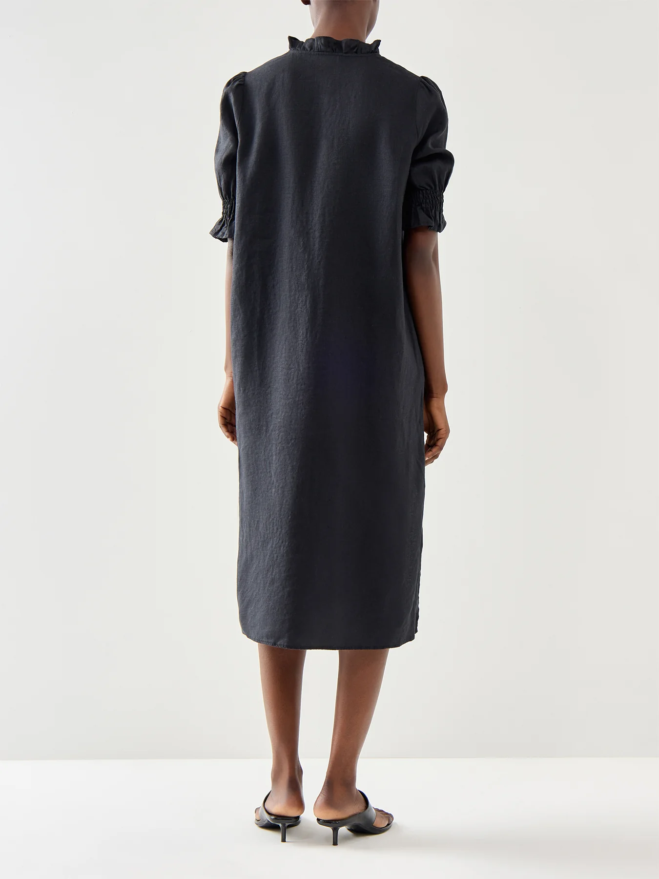 Nydela 1/2 Sleeve Linen Dress - Image 5