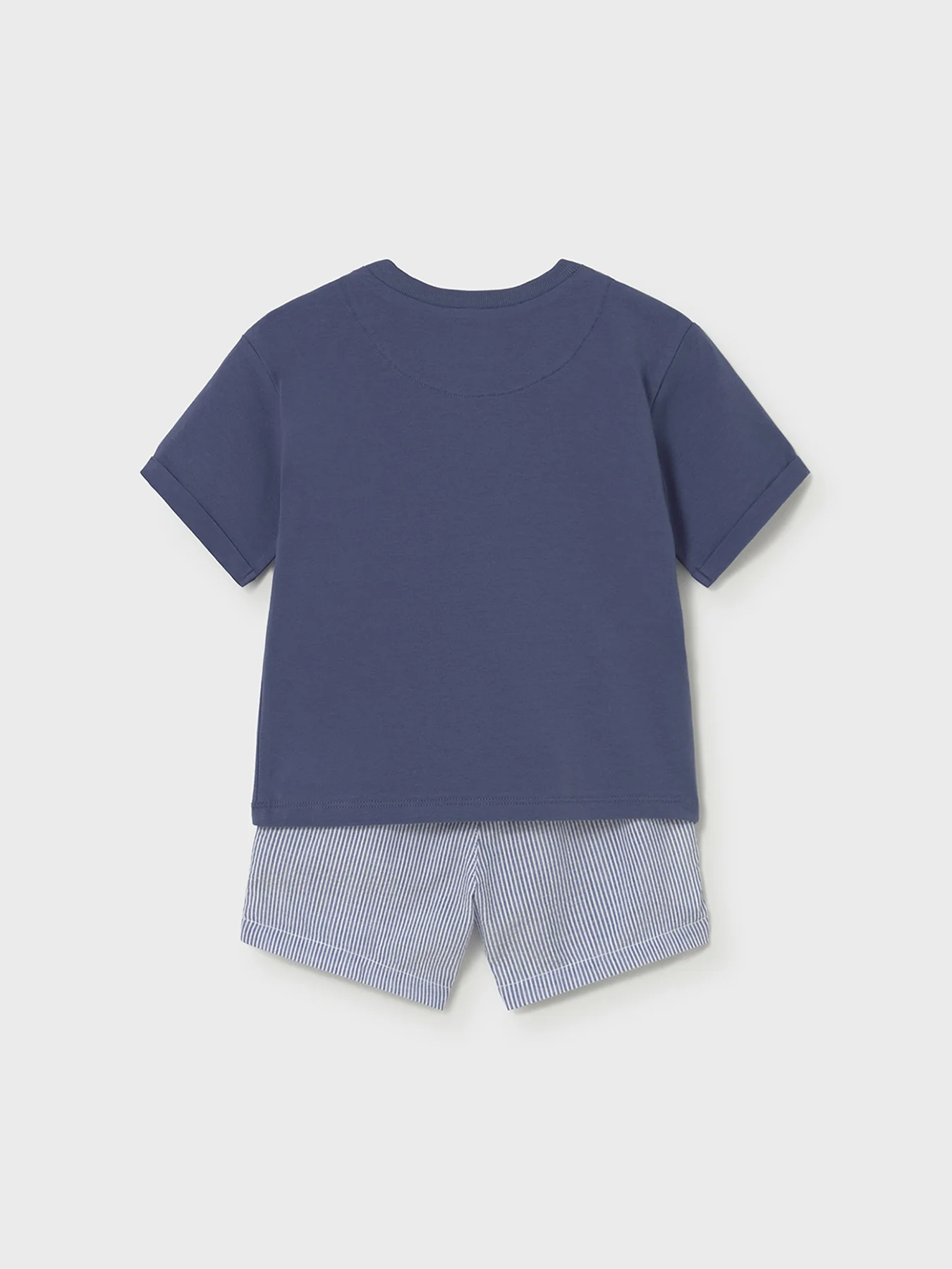 Baby Giraffe Bermuda Set Blue - Image 2