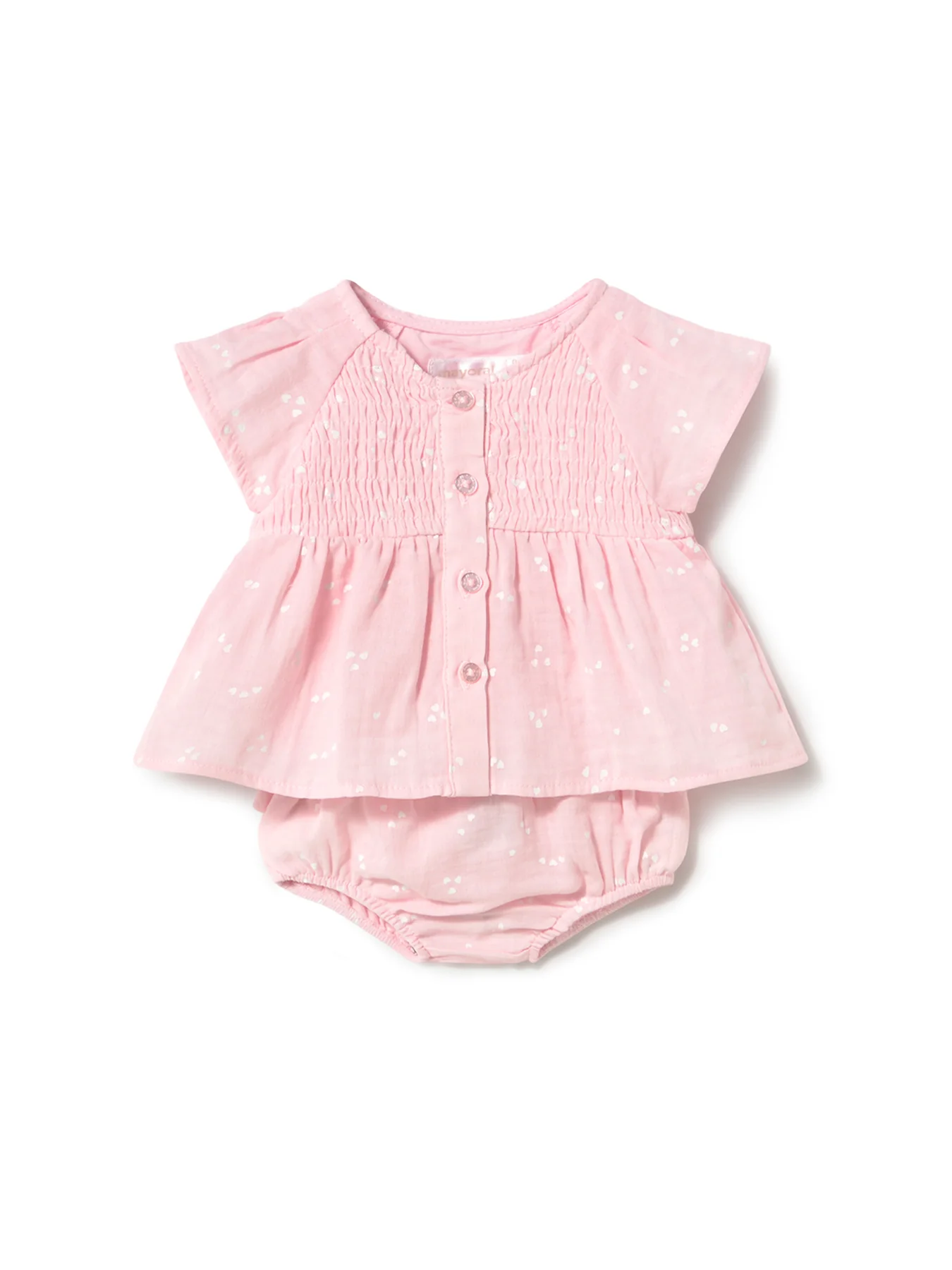 Baby Hearts Short Set Pink