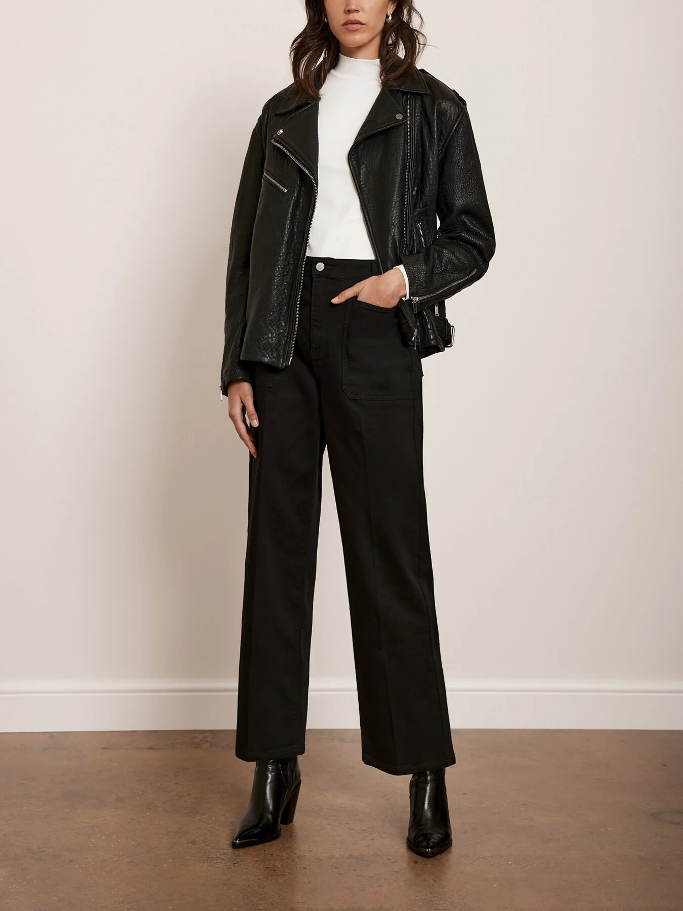 Cropped Wide Jeans - Image 4