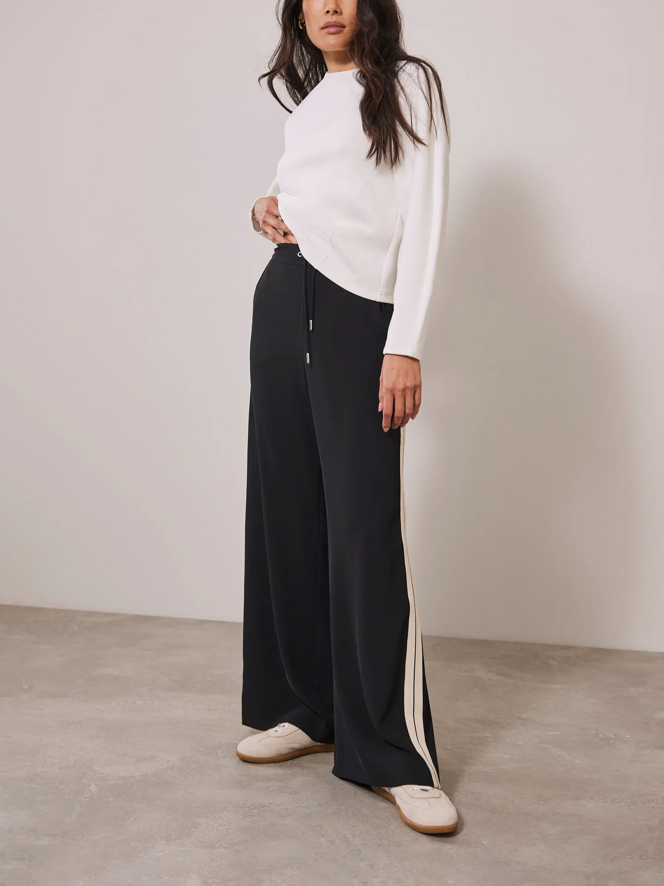 Side Stripe Wide Trousers - Image 3