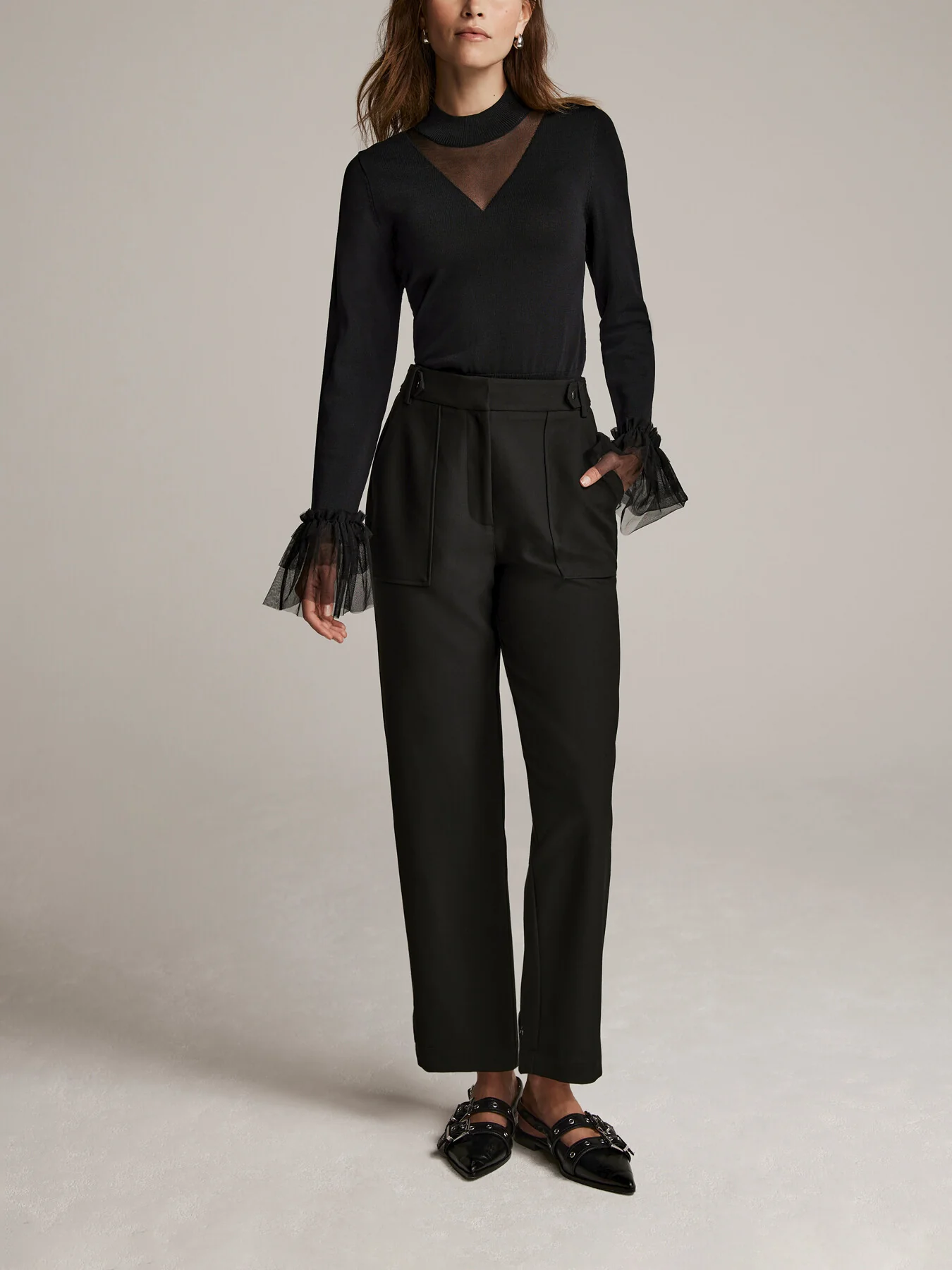 Straight Tailored Trousers - Image 4