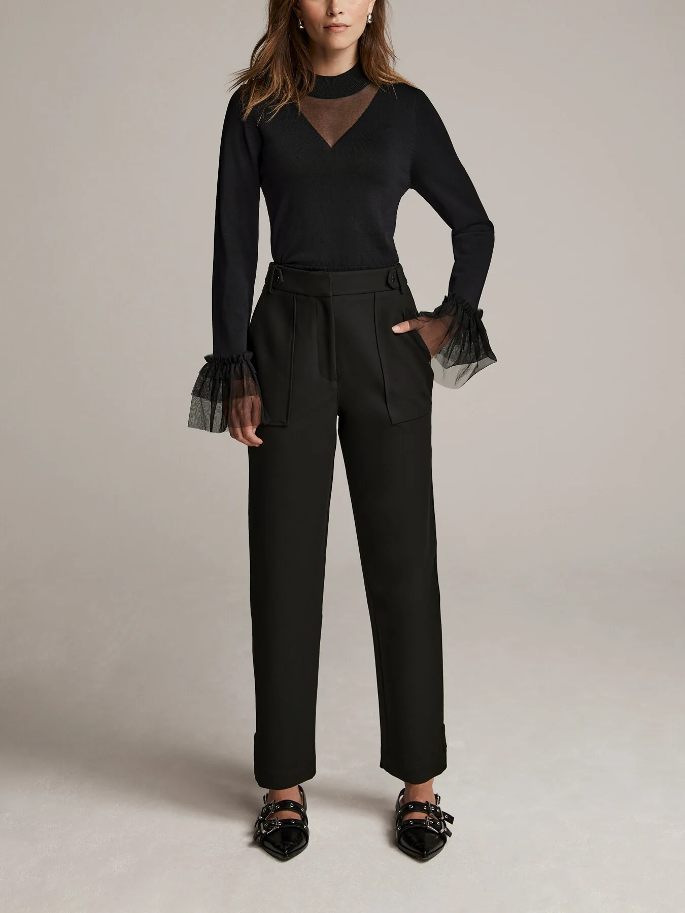 Straight Tailored Trousers - Image 5