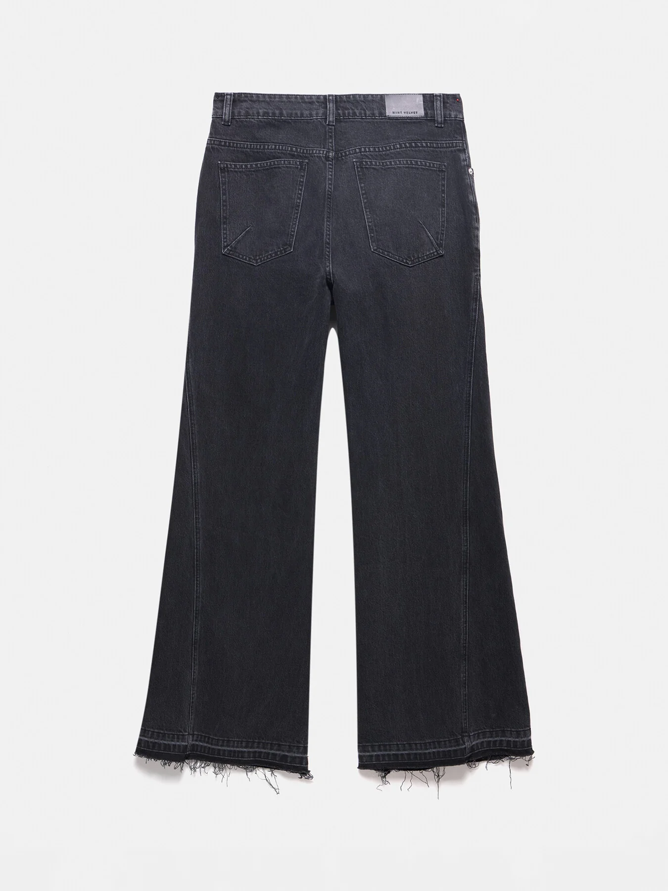 Washed Relaxed Flared Jeans - Image 5