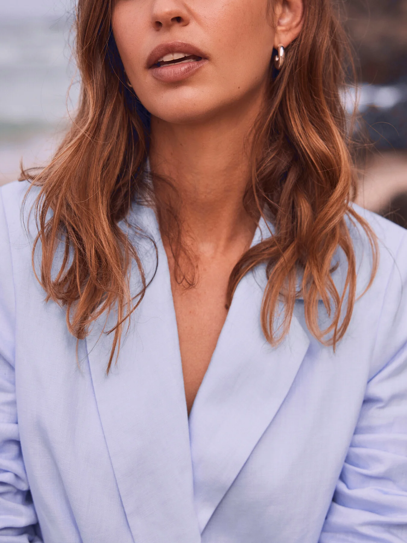 Linen Double Breasted Blazer - Image 4