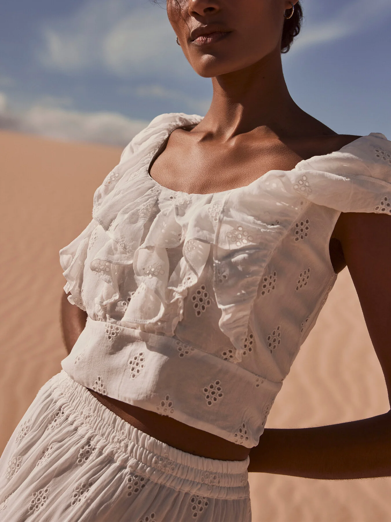 Broderie Crop Top - Image 2