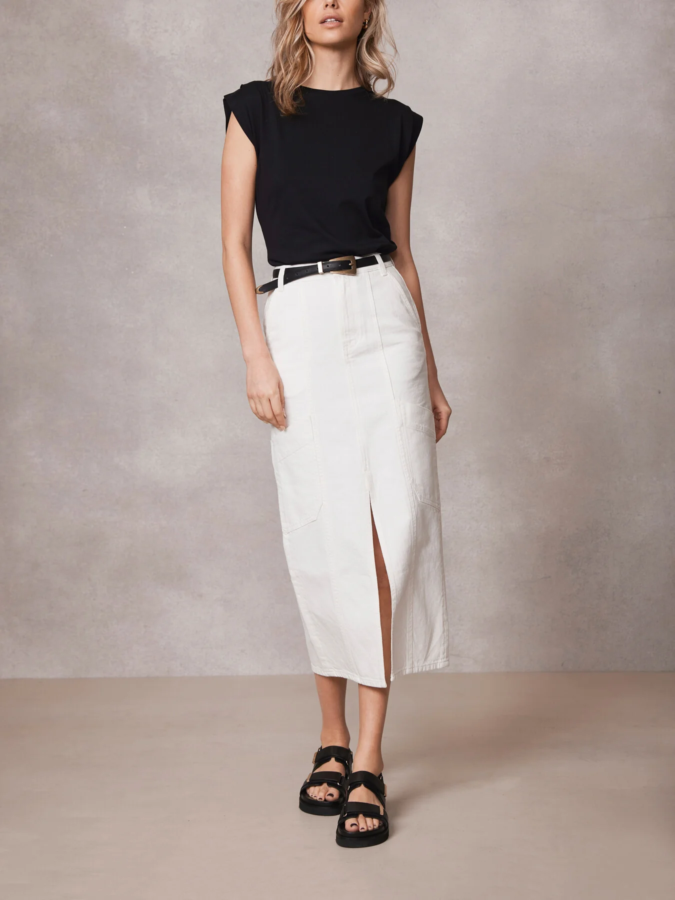 Cargo Pocket Midi Skirt - Image 6