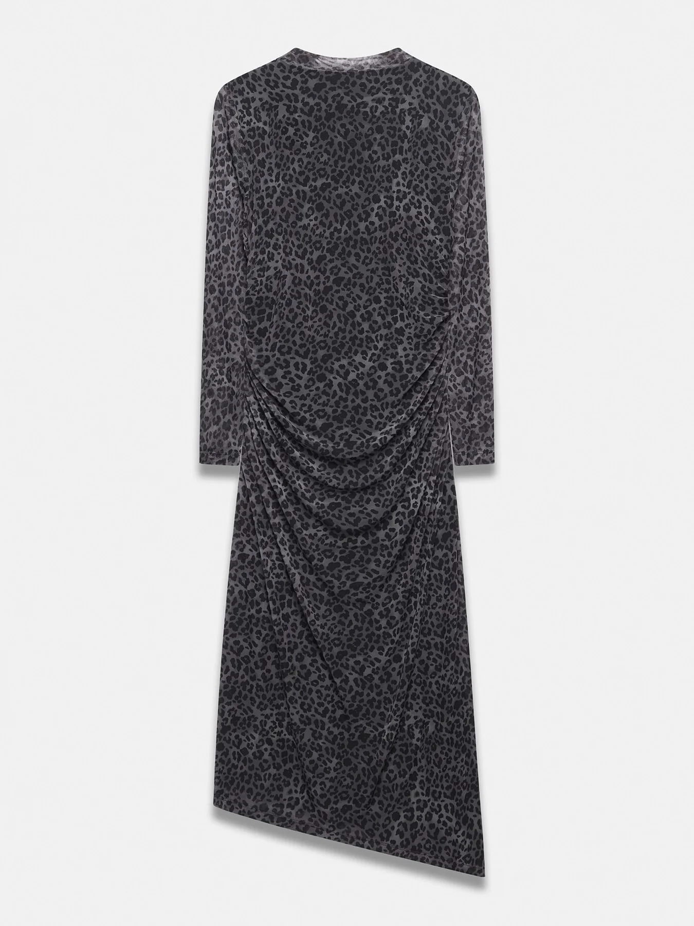 Leopard Print Mesh Midi Dress - Image 5