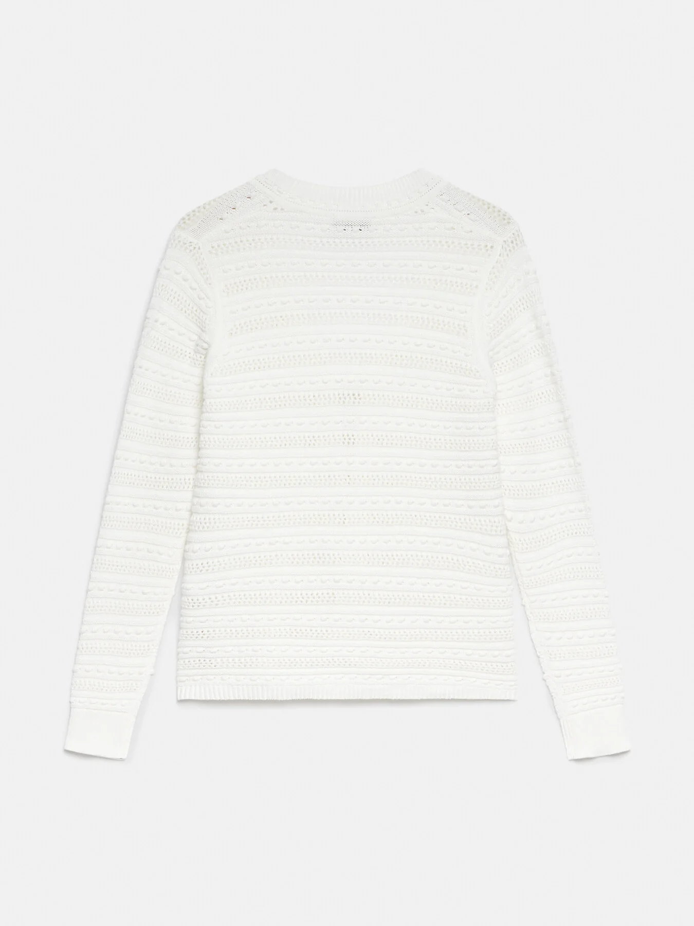 White Cotton Crochet Cardigan - Image 5