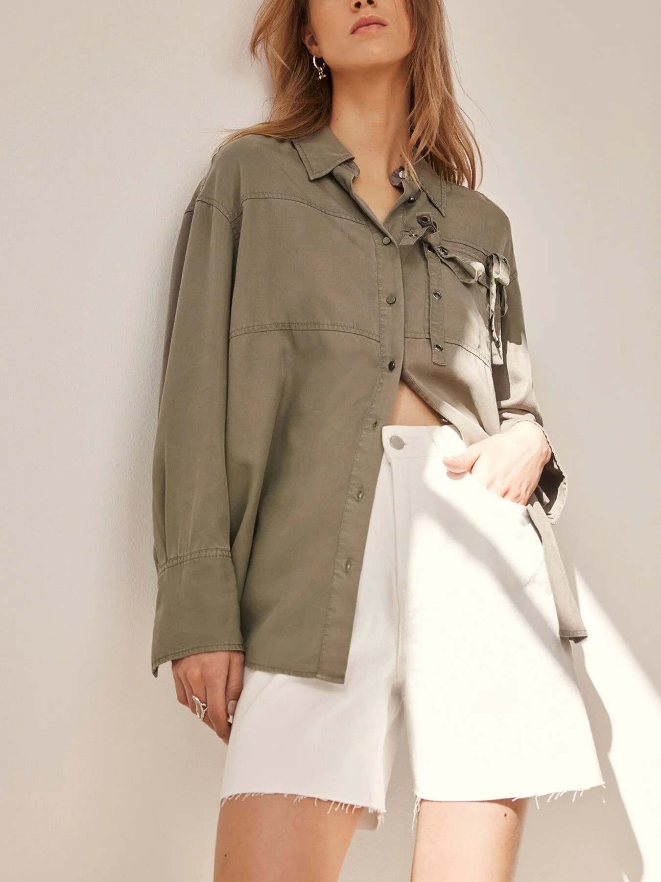 Eyelet Detail Shirt - Image 3