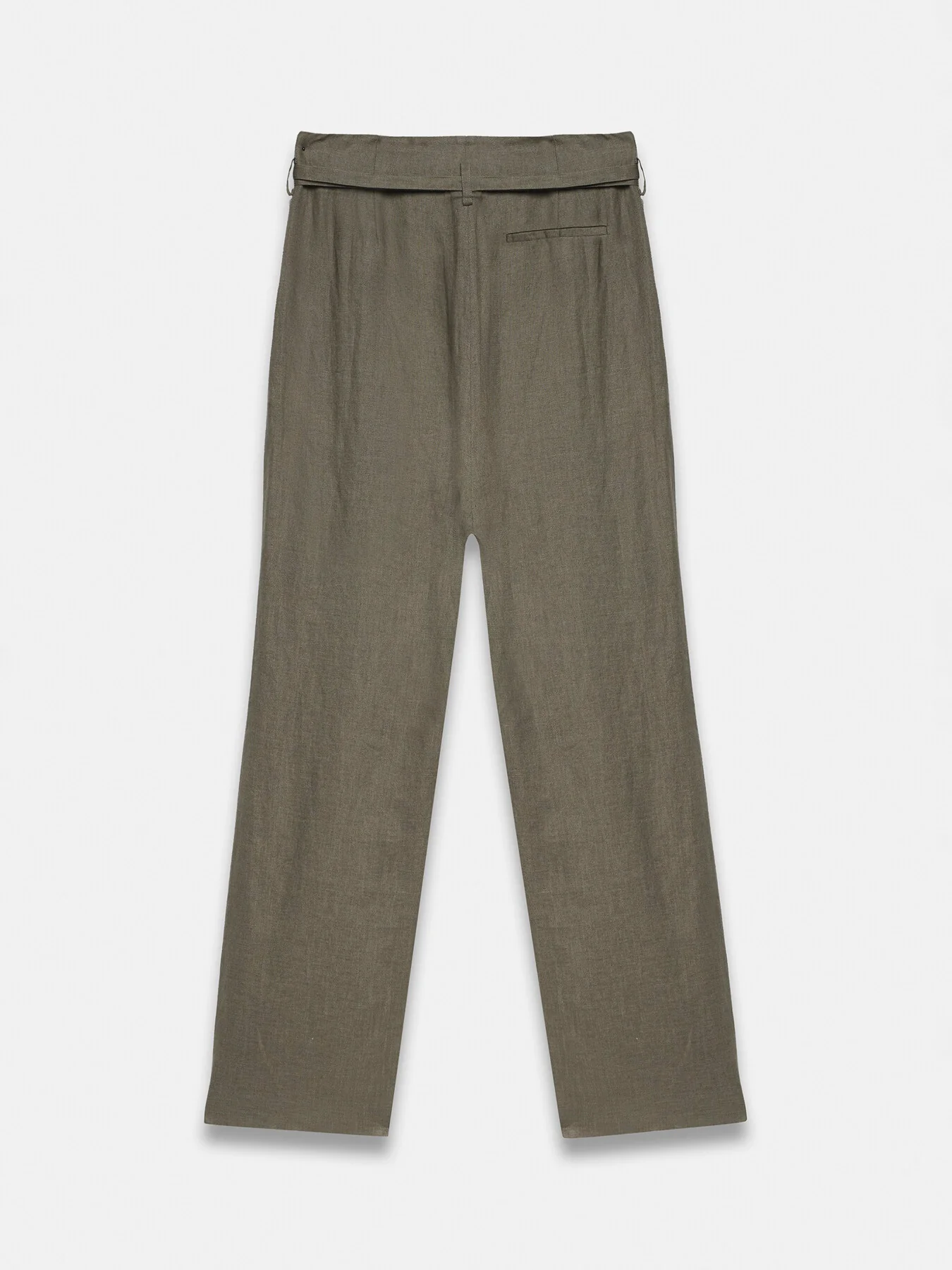 Linen Belted Trousers - Image 5