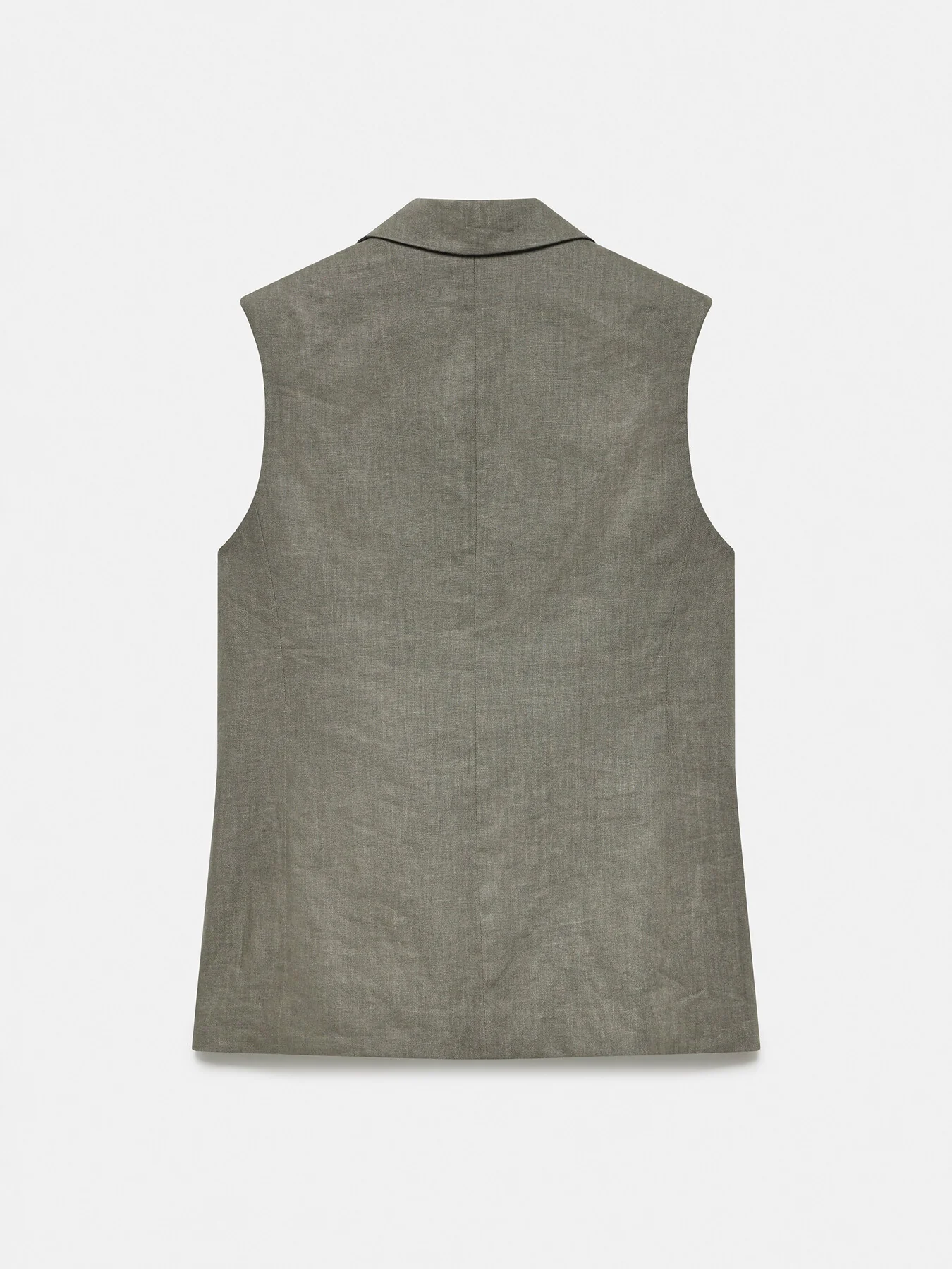 Linen Longline Waistcoat - Image 5