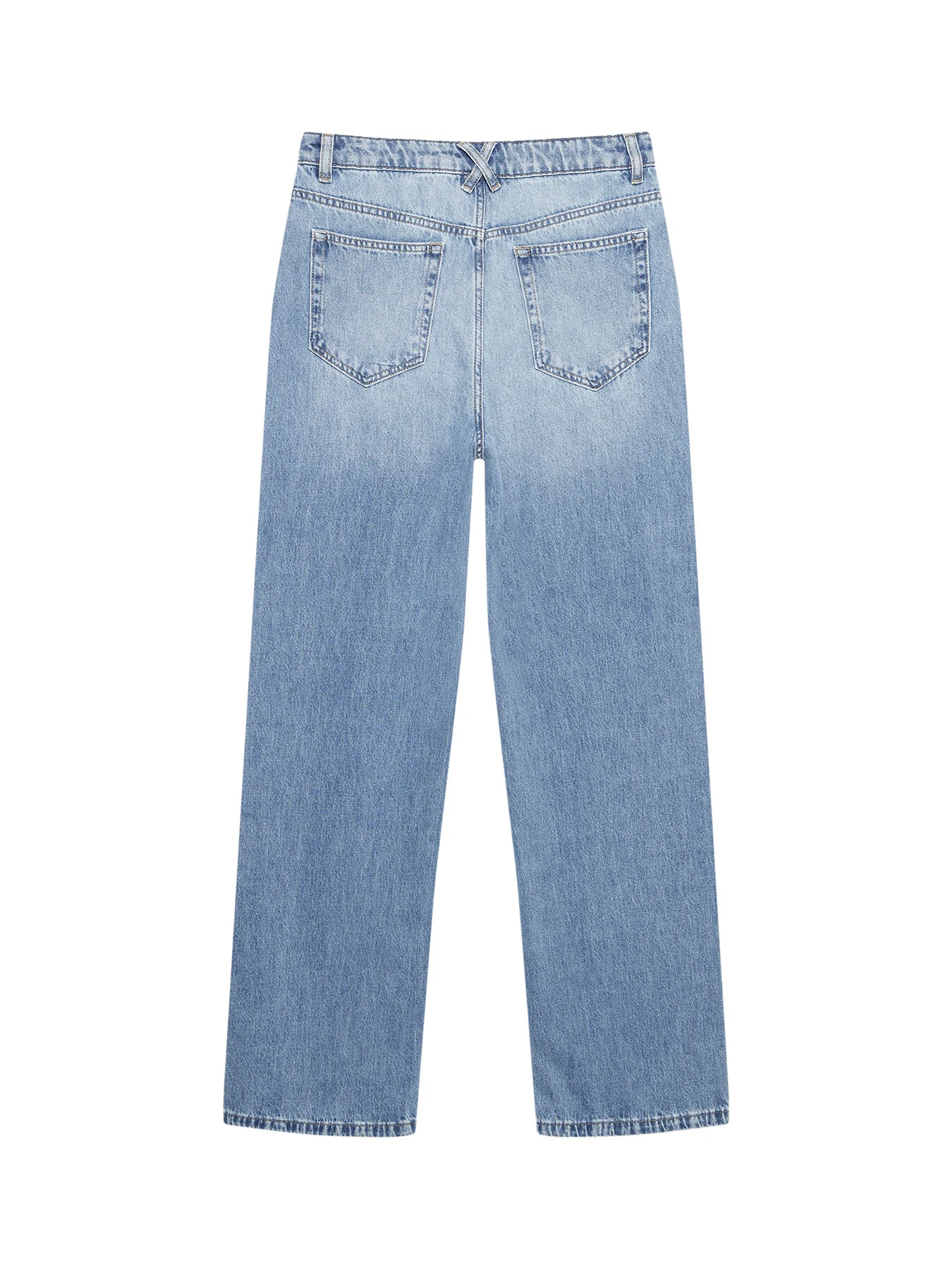 Mid Indigo Soft Wide Jeans - Image 2