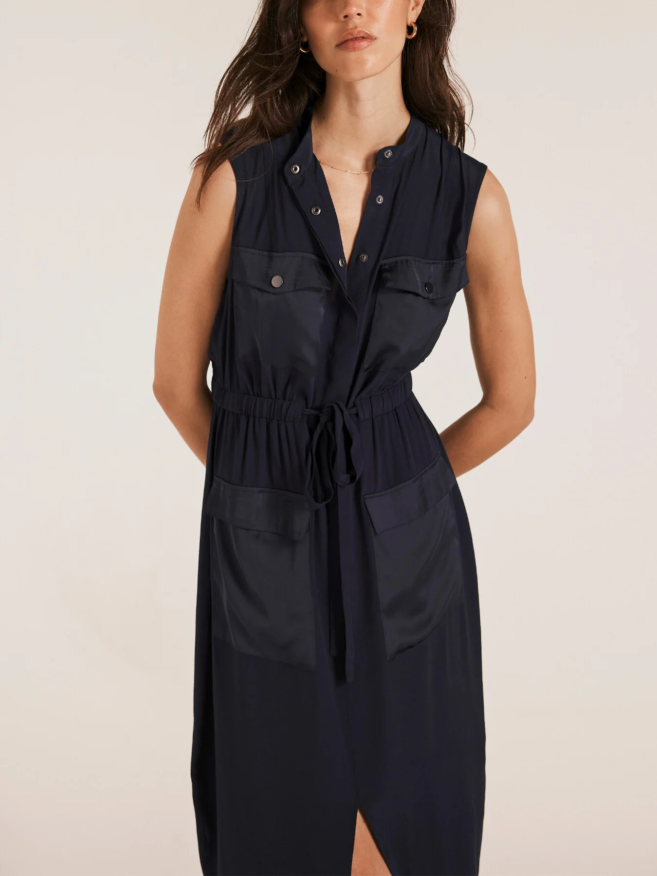 Utility Midi Shirt Dress - Image 4