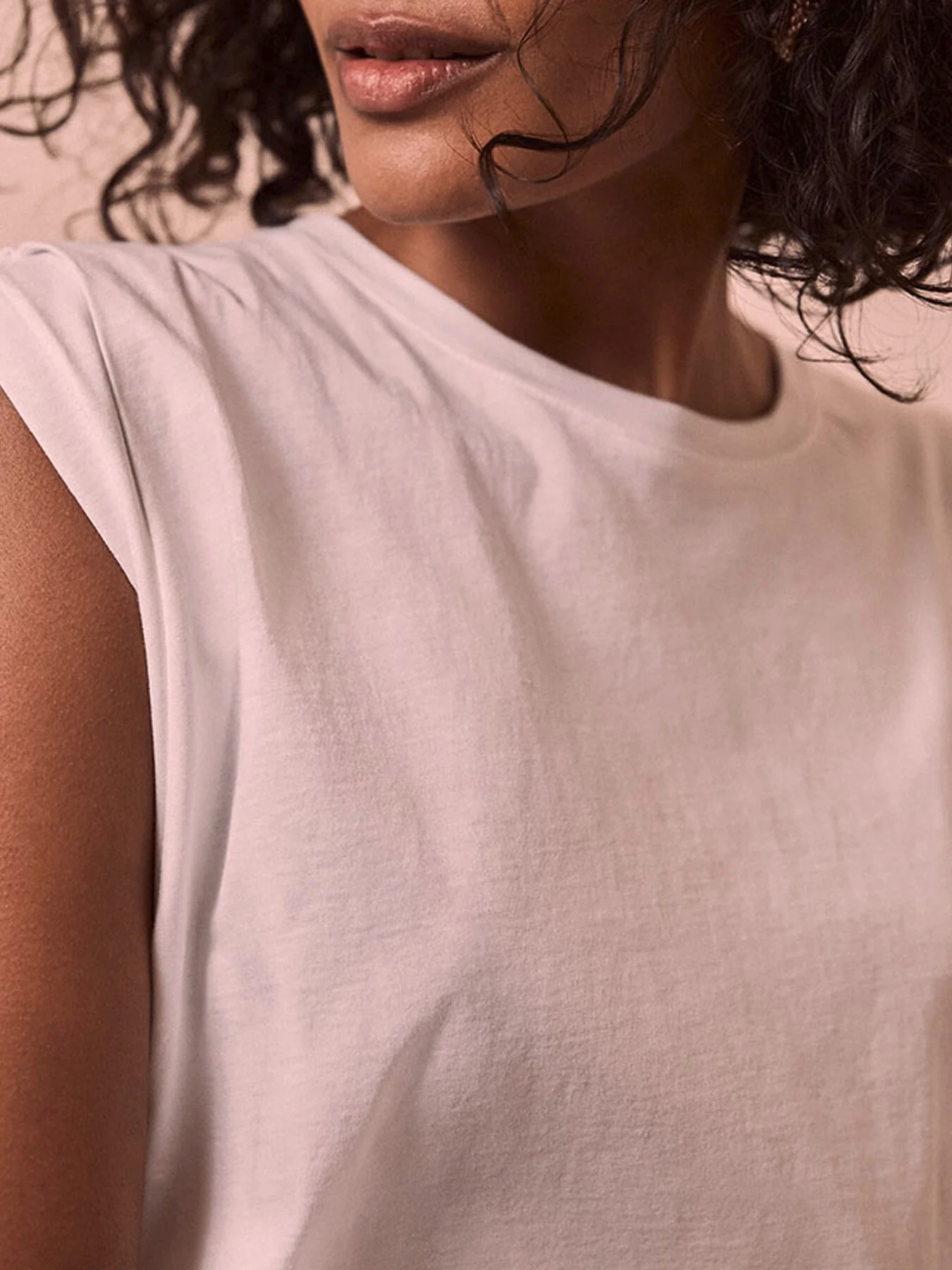 Cotton Extended Shoulder T-Shirt - Image 3