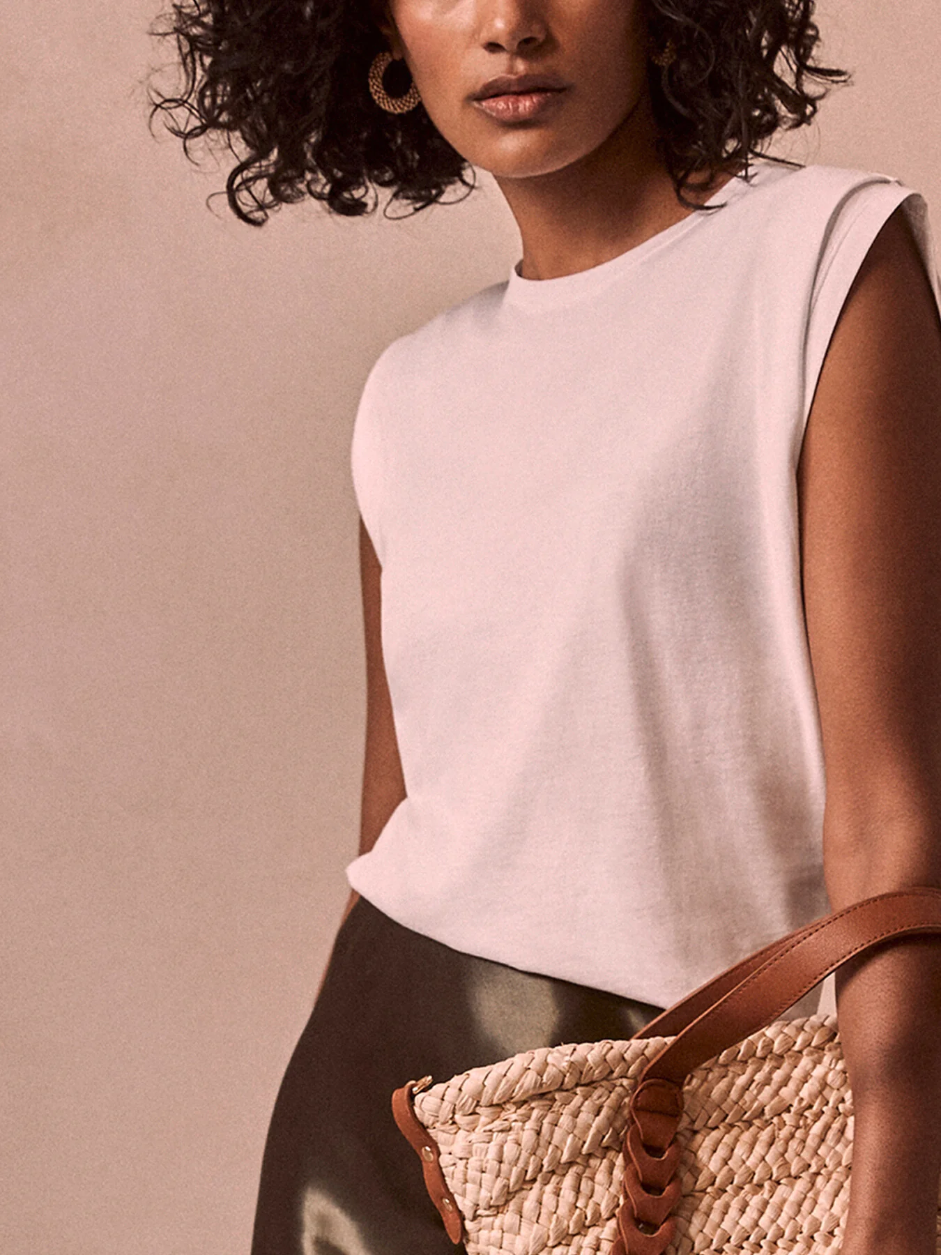 Cotton Extended Shoulder T-Shirt - Image 4