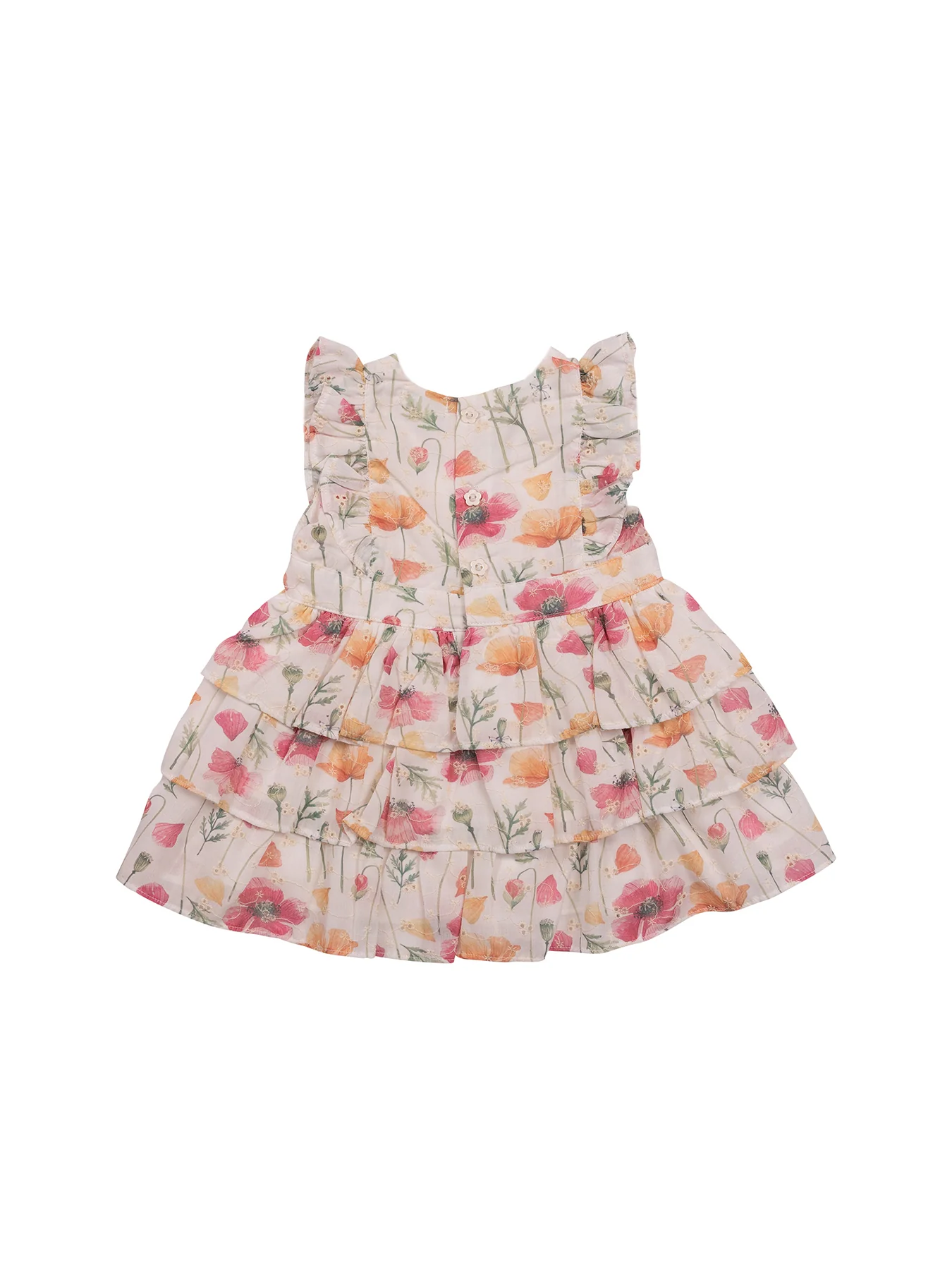 Baby Floral Dress White Floral - Image 4