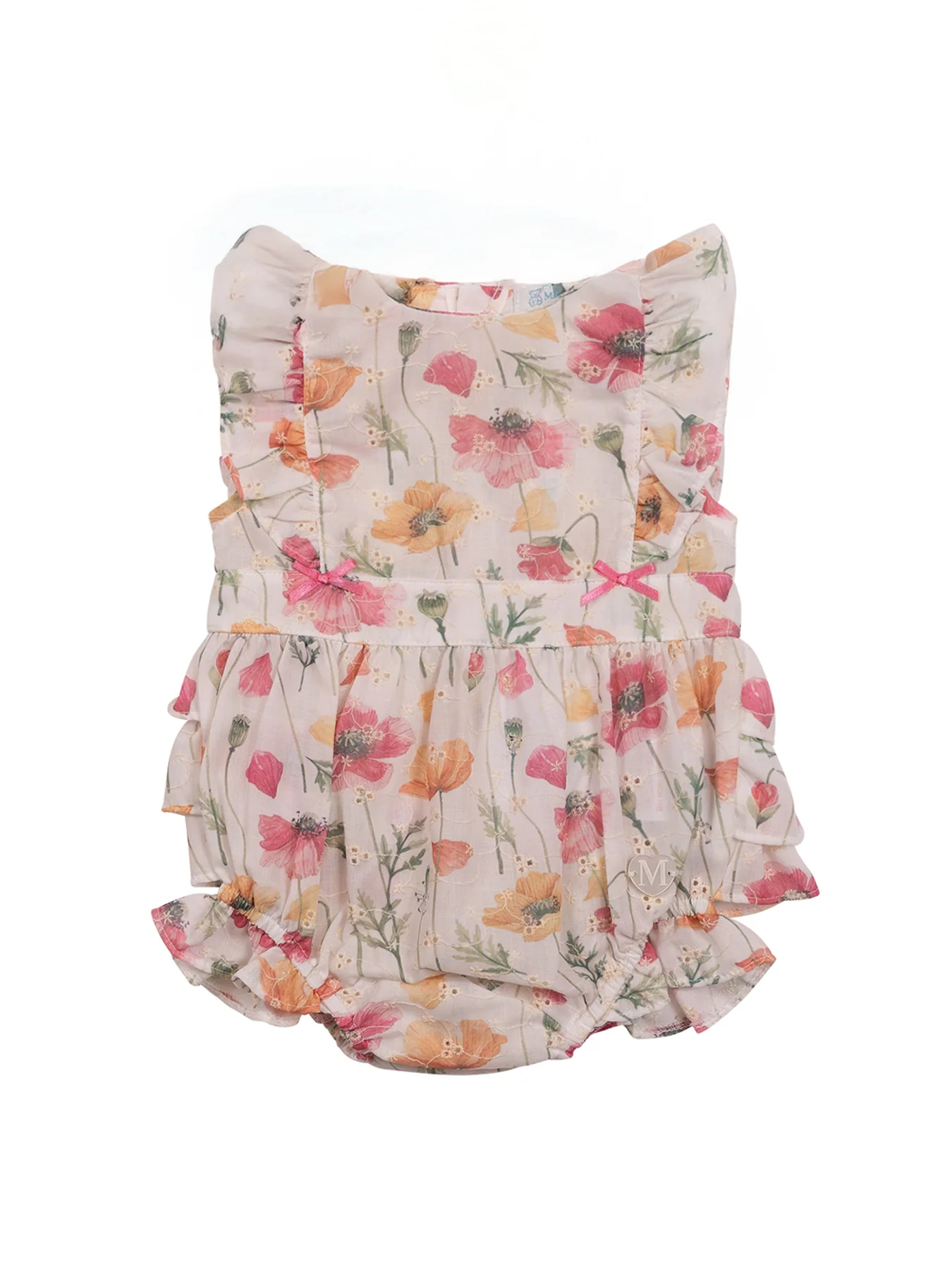 Baby Floral Romper White Floral