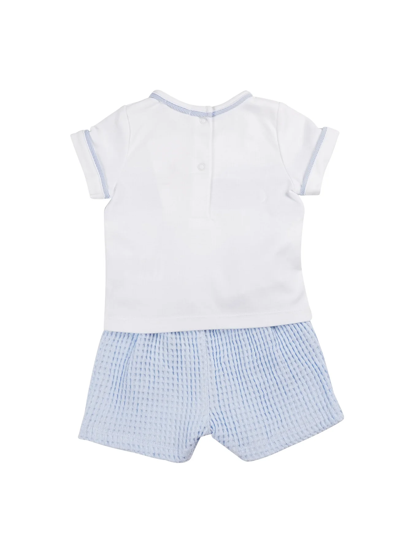 Blue Waffle Romper - Image 2