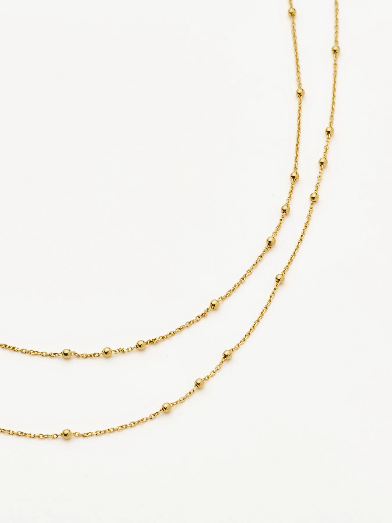 Double Chain Necklace Gold - Image 3