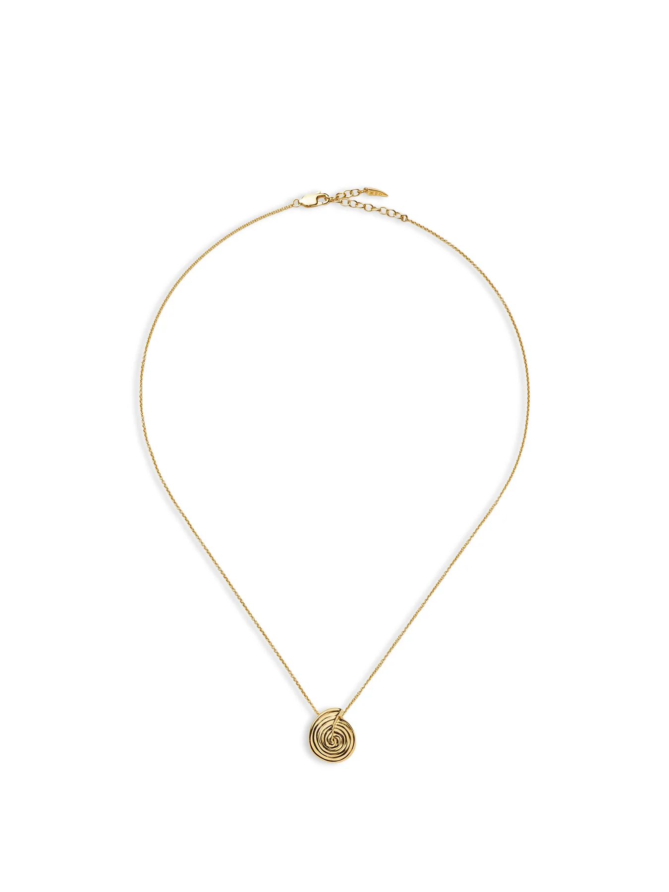 Spiral Mini Pendant Necklace