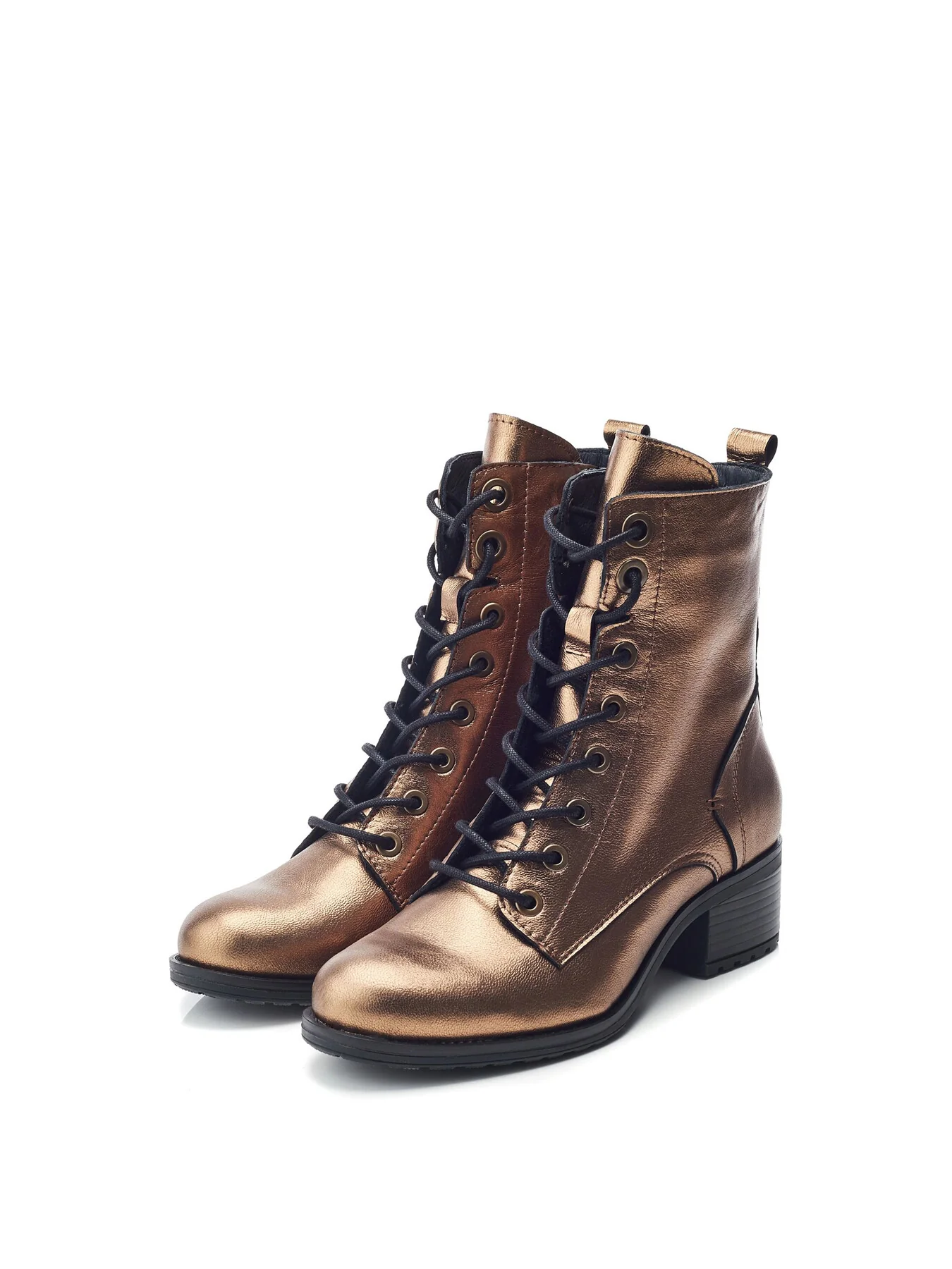 Bezzie Metallic Leather Boots - Image 2