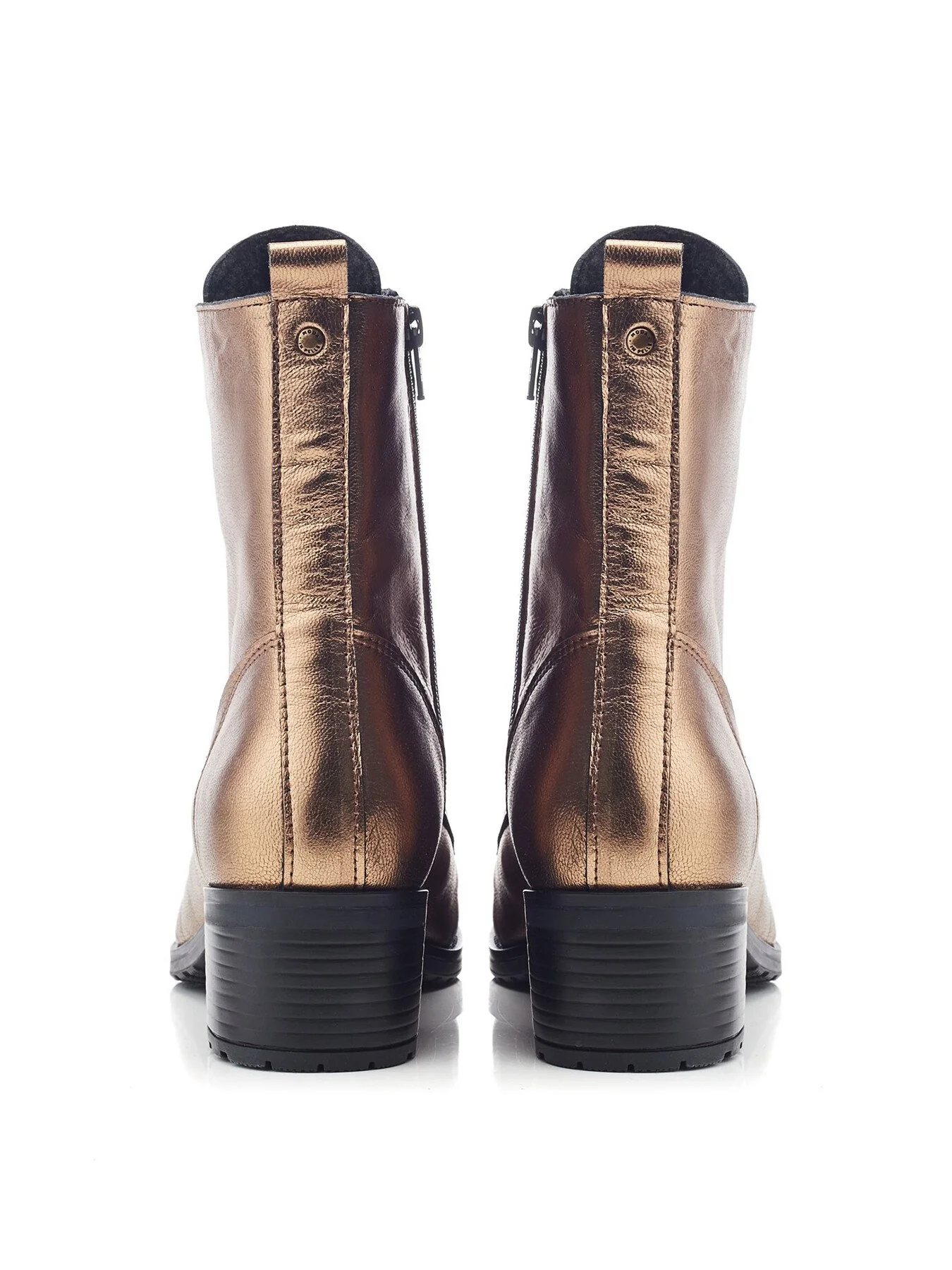 Bezzie Metallic Leather Boots - Image 3