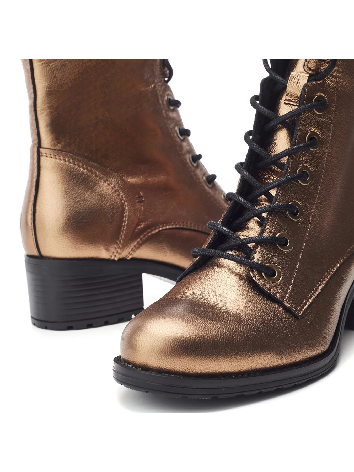 Bezzie Metallic Leather Boots - Image 4