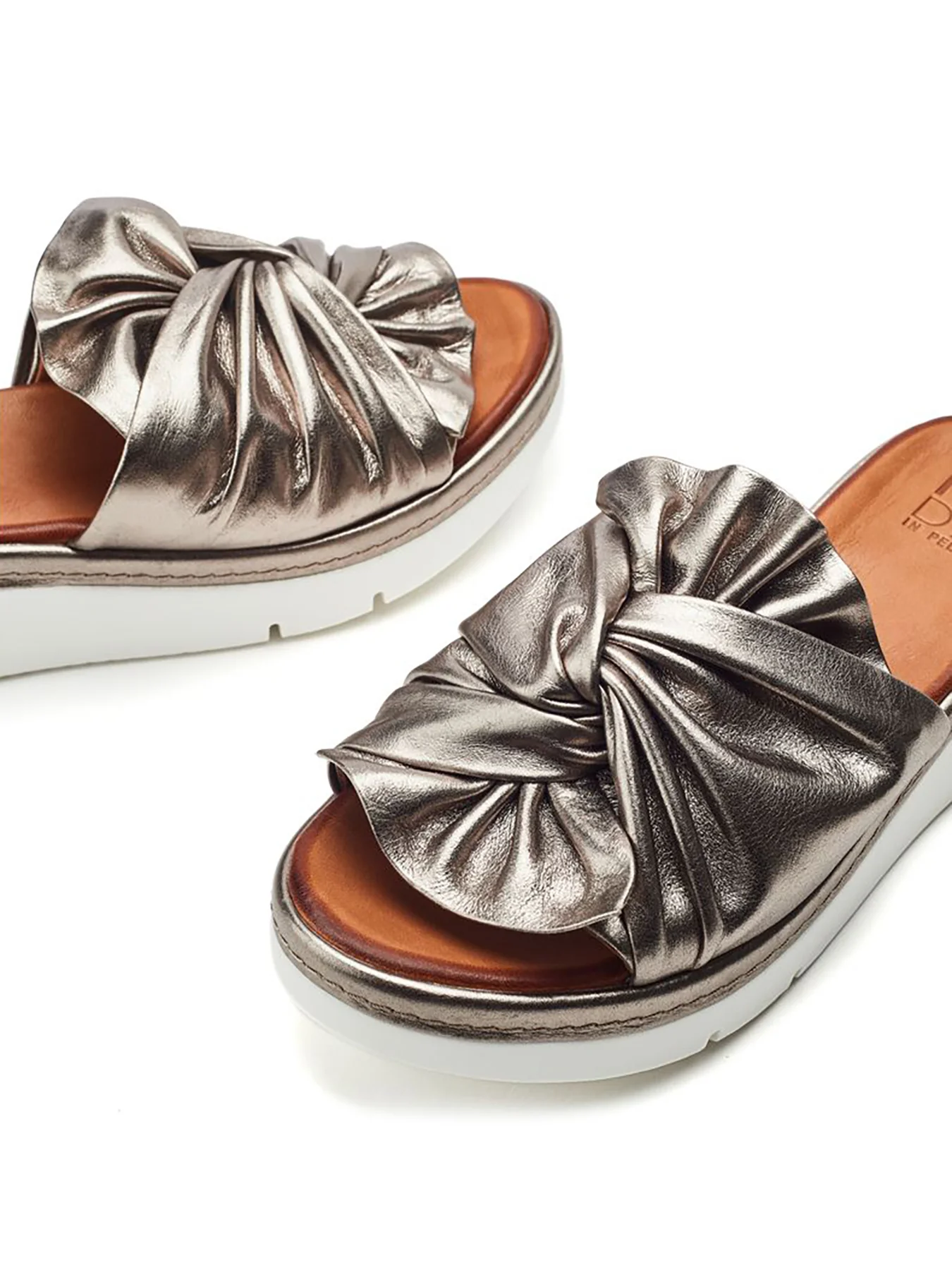 Ollin Leather Sliders Multi - Image 2