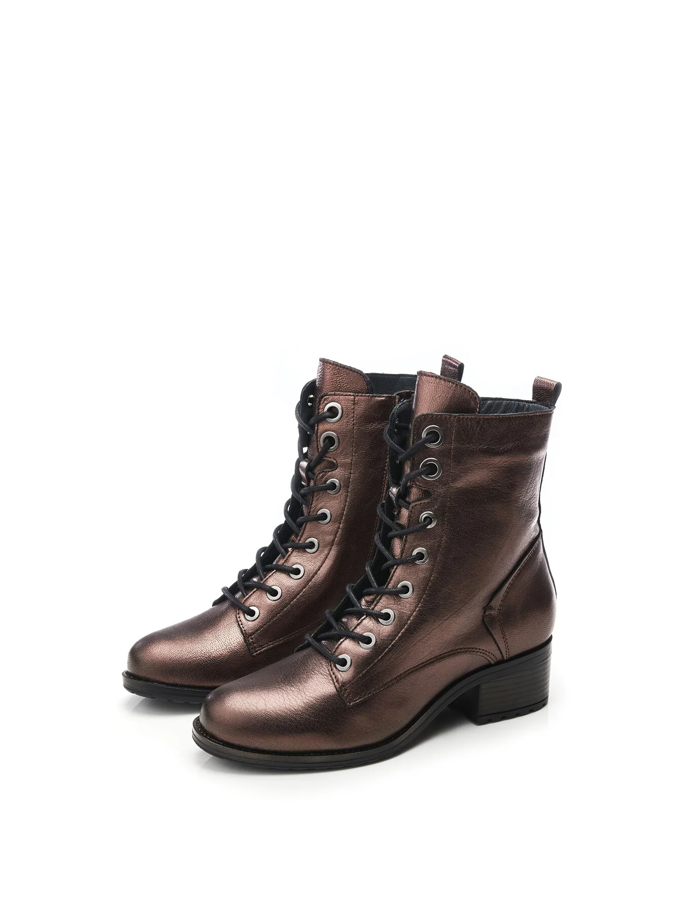 Bezzie Metallic Leather Boots - Image 2