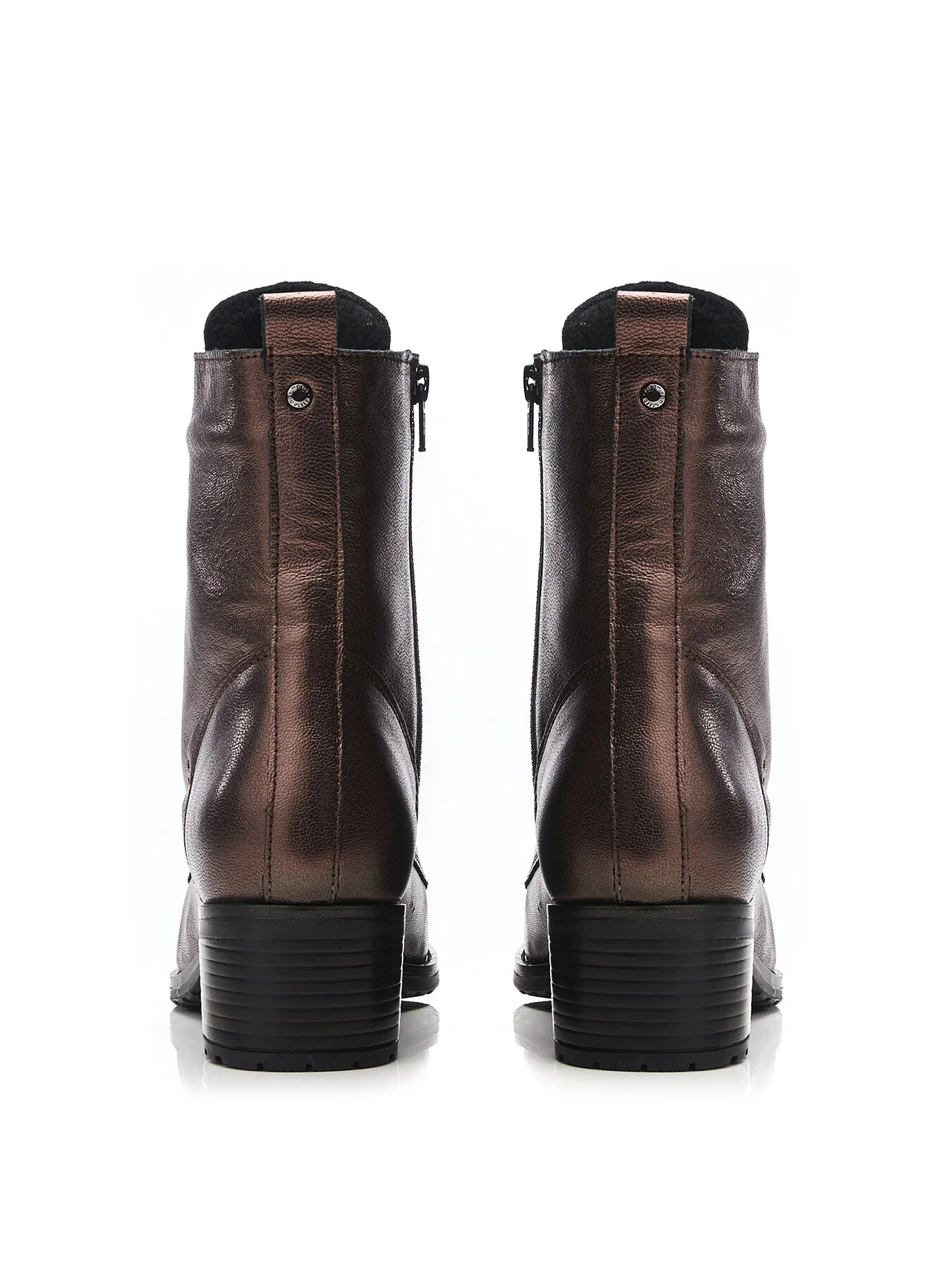 Bezzie Metallic Leather Boots - Image 3