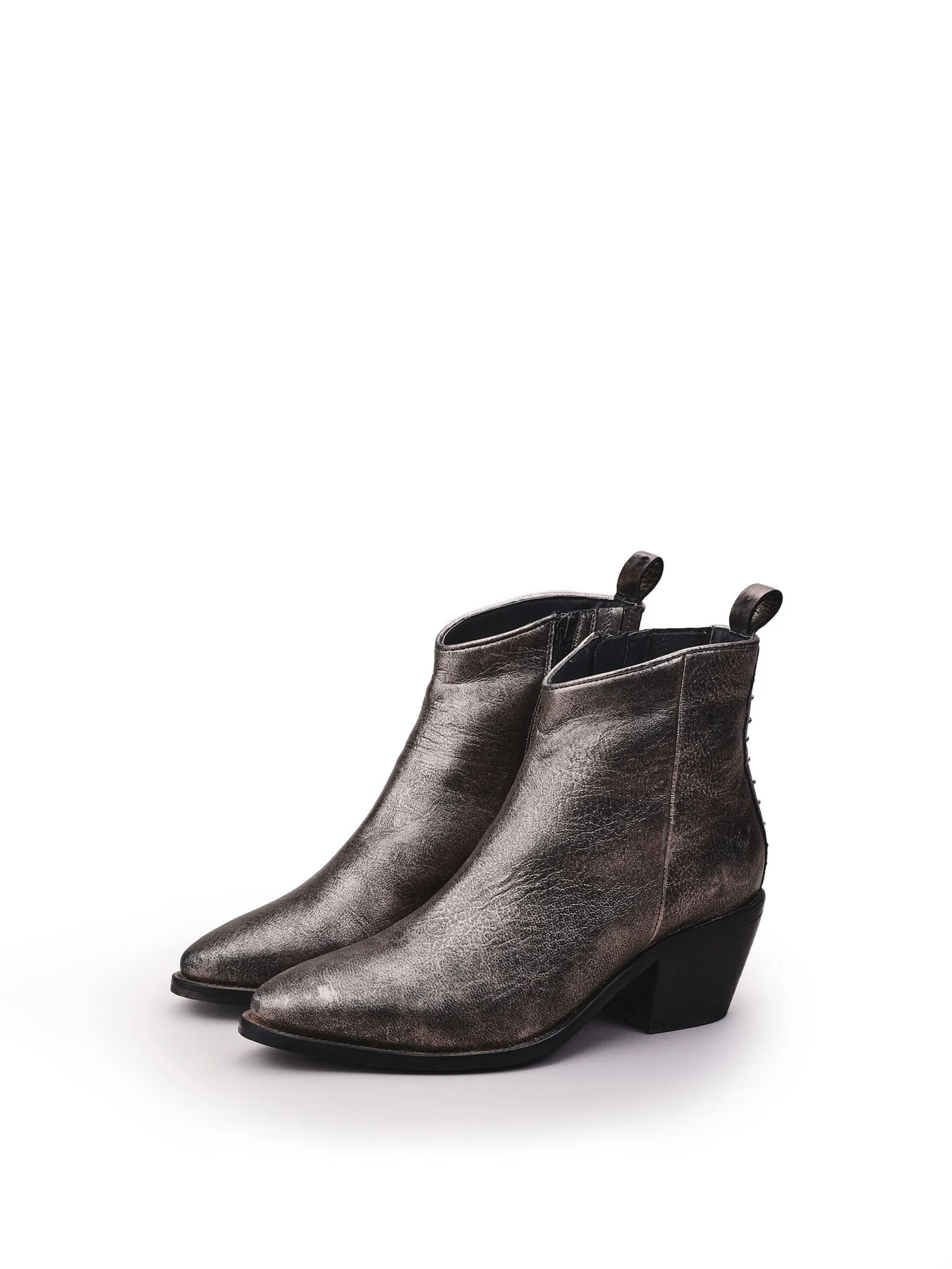 Maevie Metallic Leather Boots - Image 2
