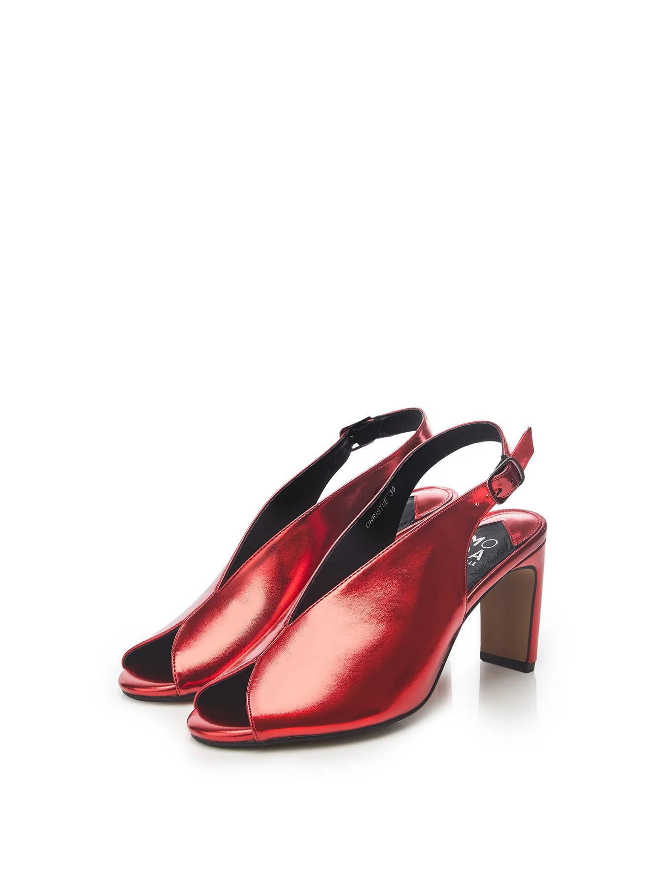 Christiie Metallic Sandals - Image 2