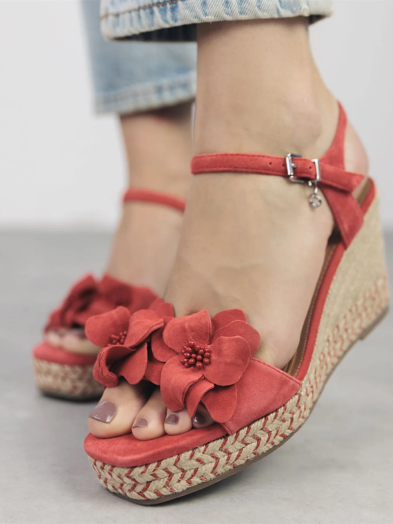 Mistee Suede Heeled Sandals - Image 2