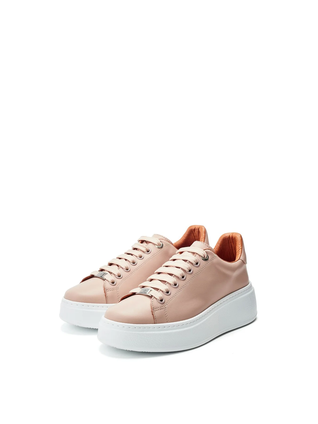 Cherri Chunky Leather Trainers Tan - Image 2