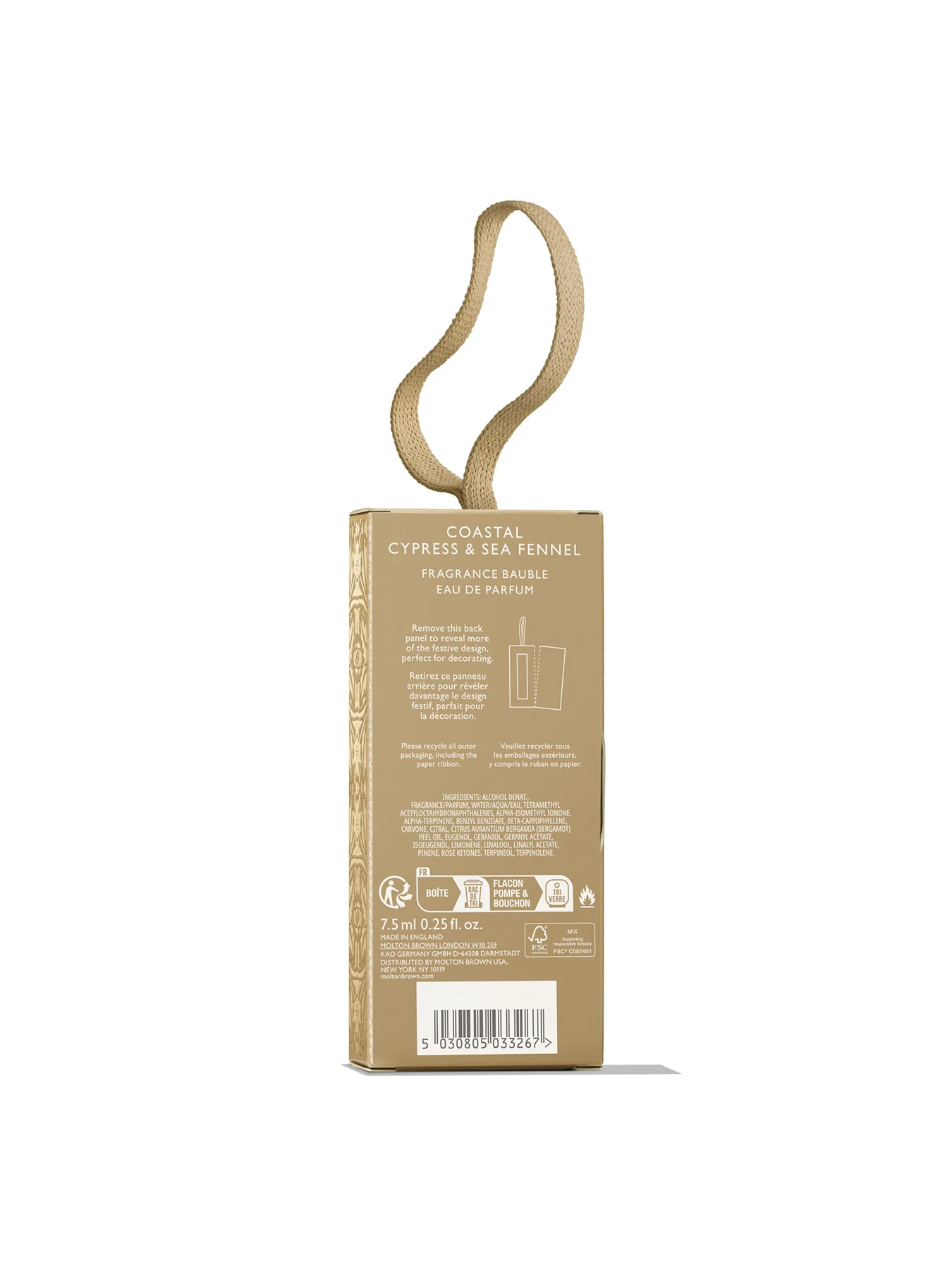 Coastal Cypress and Sea Fennel Fragrance Bauble - Image 3