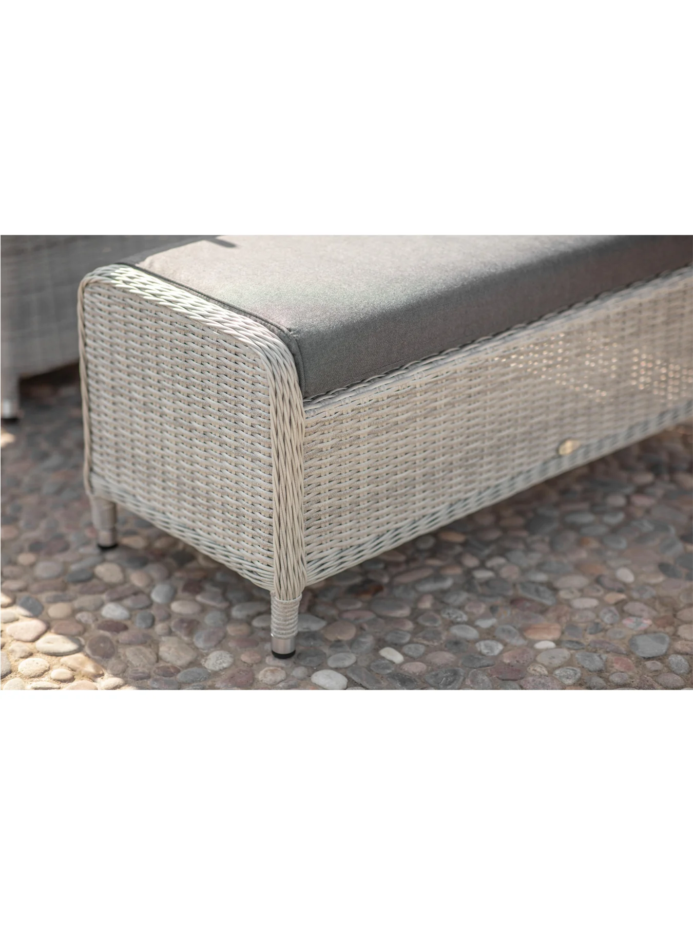 Monterey Square Sofa with Ceramic Firepit Table & Two Benches - Image 3