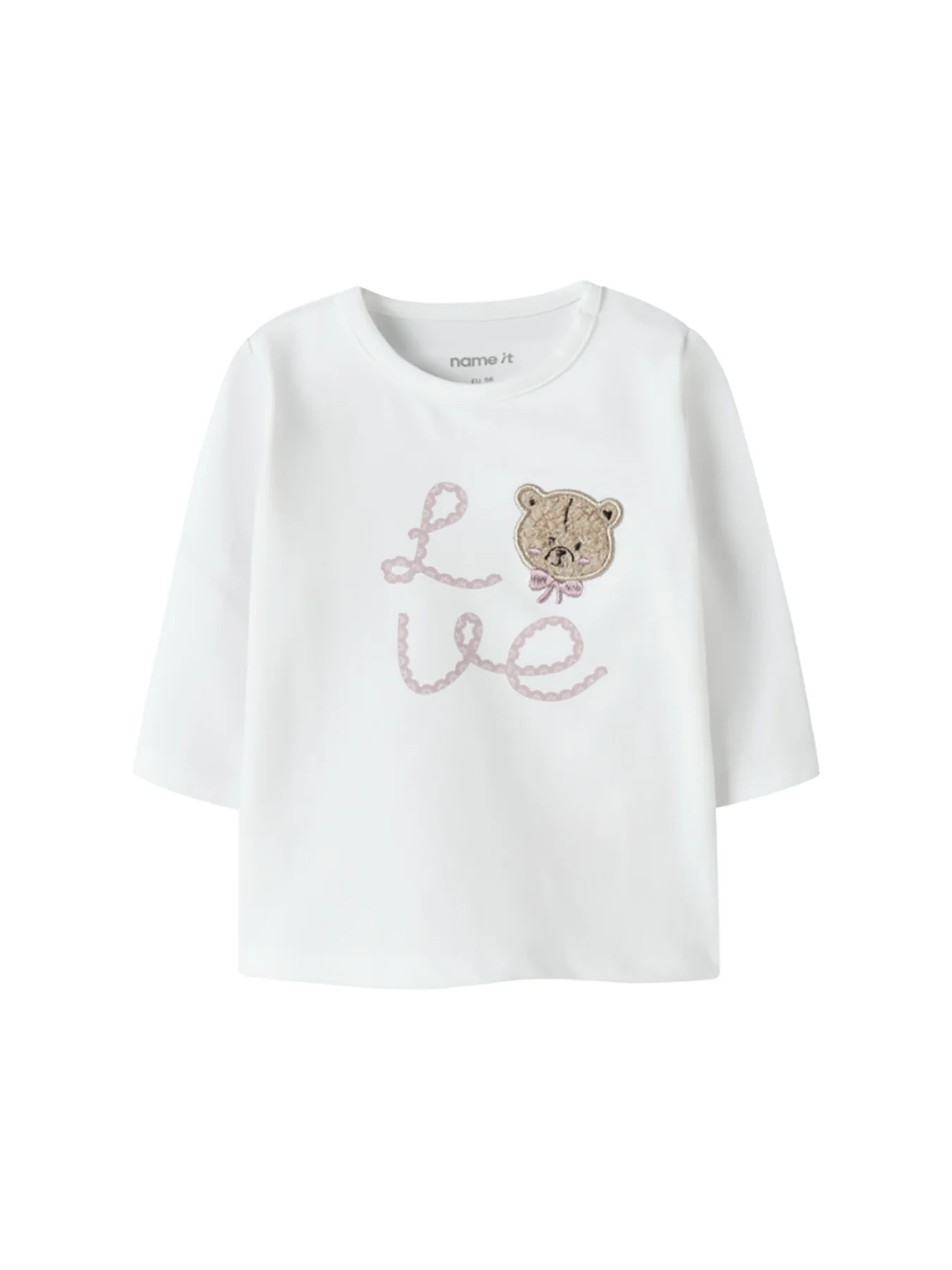 Baby Frissy Long-Sleeve Top White