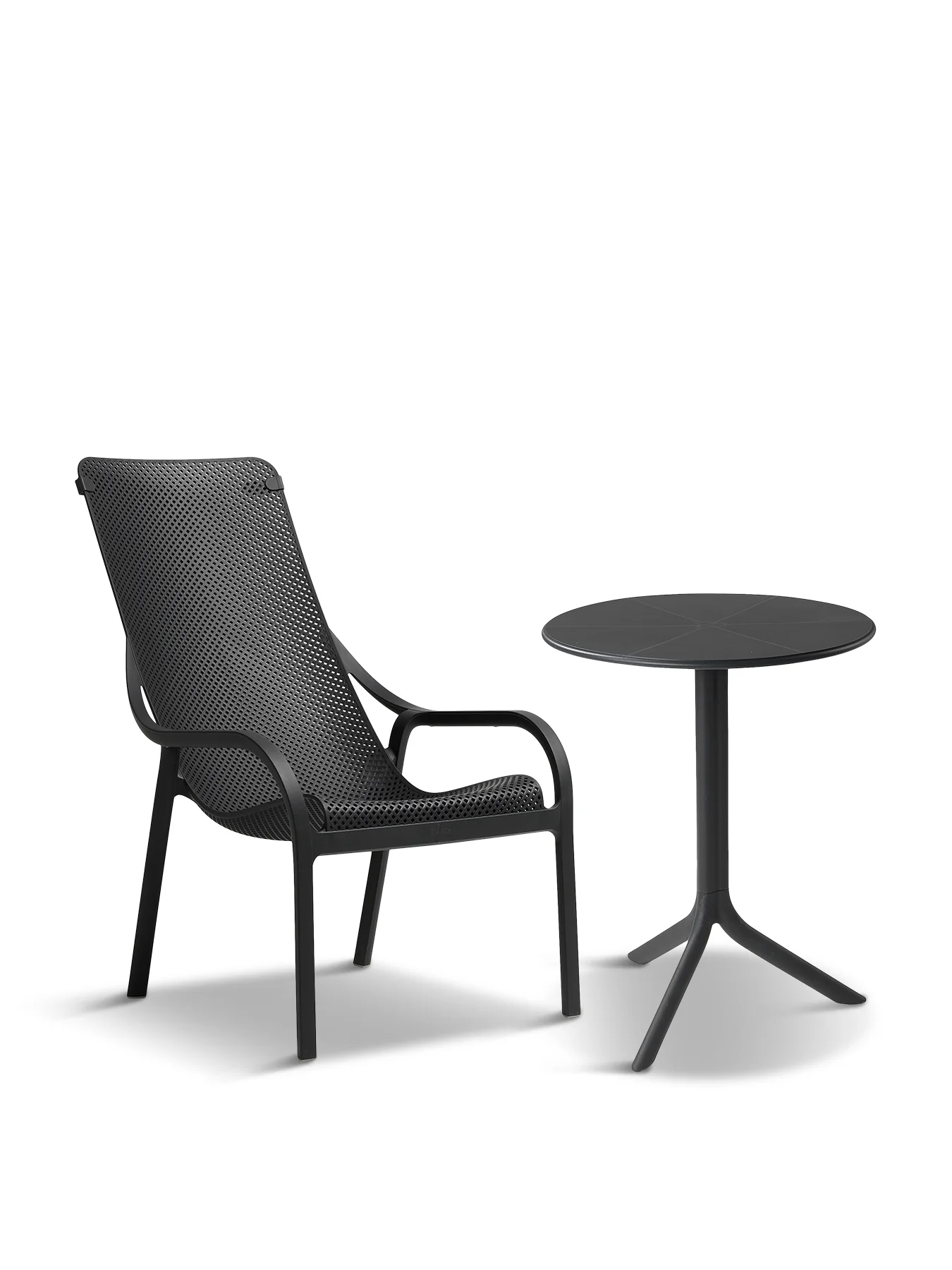 NET LOUNGE CHAIR (PACK OF 2)- ANTHRACITE