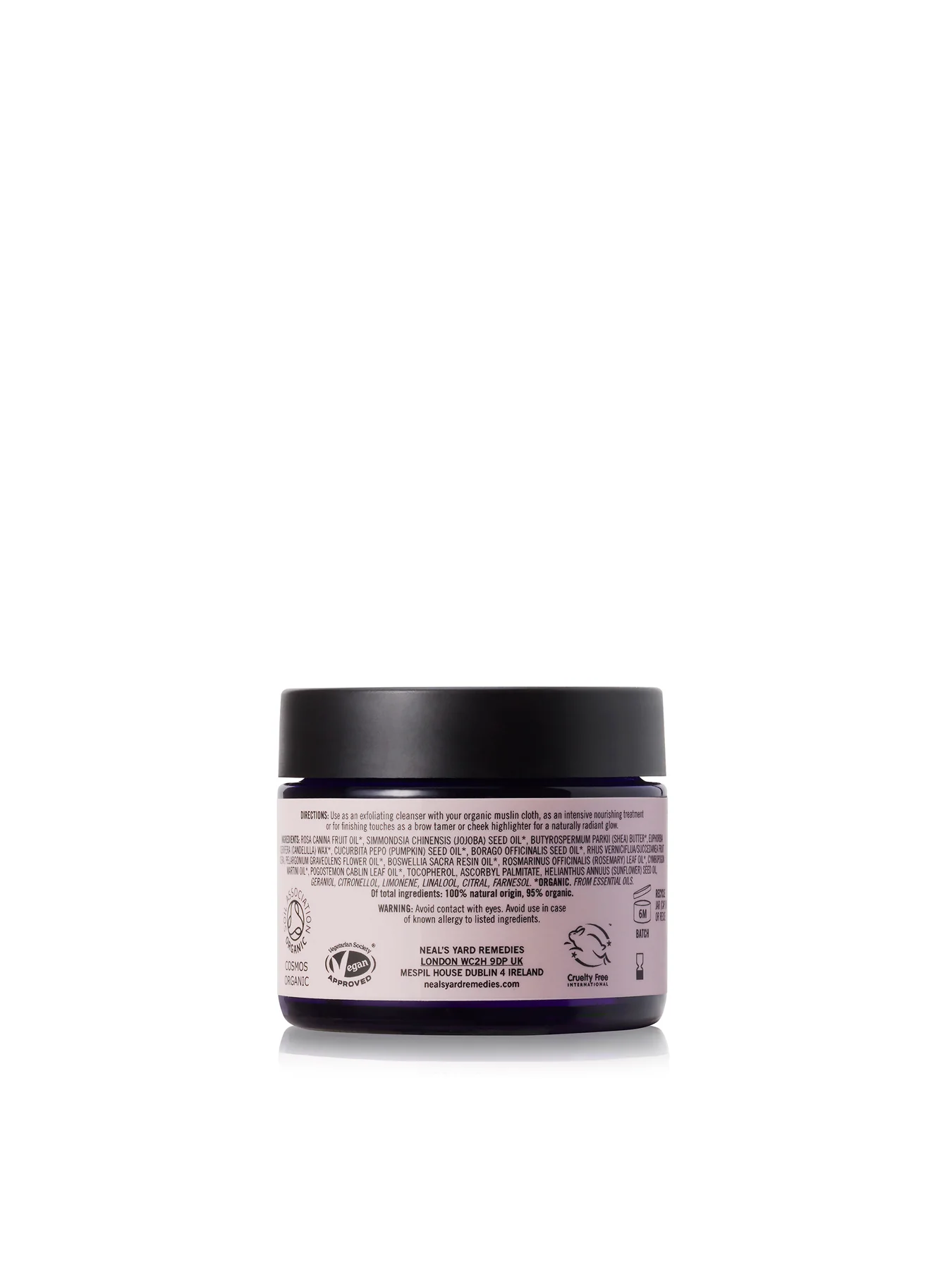 Vegan Wild Rose Beauty Balm 50g - Image 2
