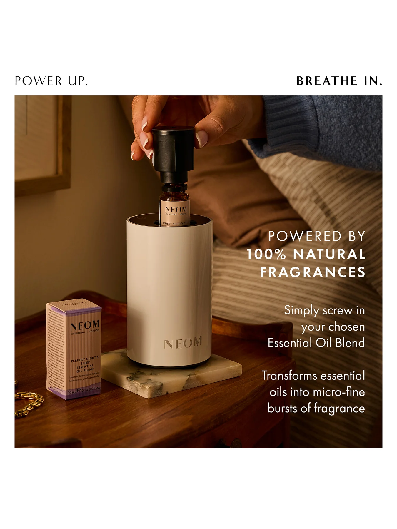 Wellbeing Pod Mini Essential Oil Diffuser White - Image 3