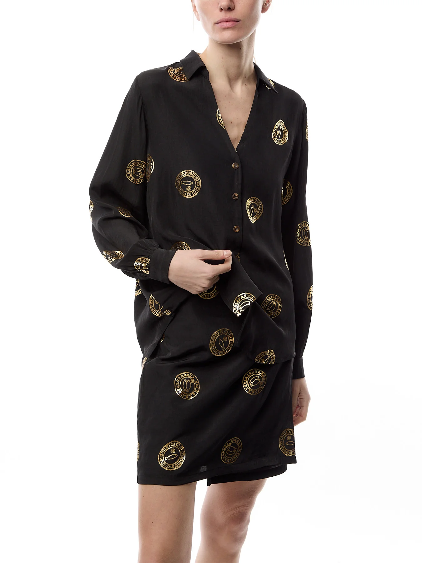 Black Miley Shirt with Plate Foil - Image 4