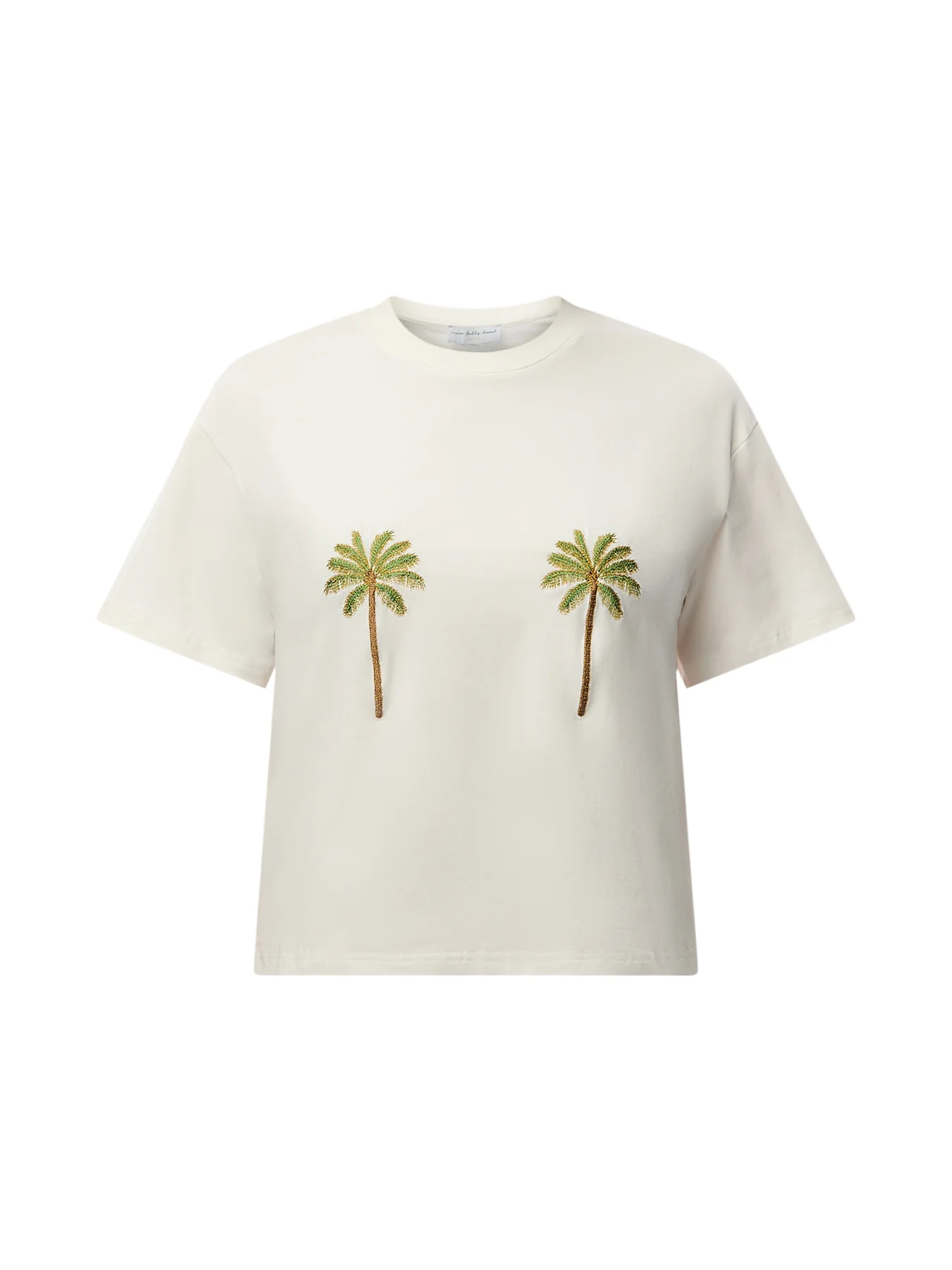Embroidered Palm Boob T Shirt