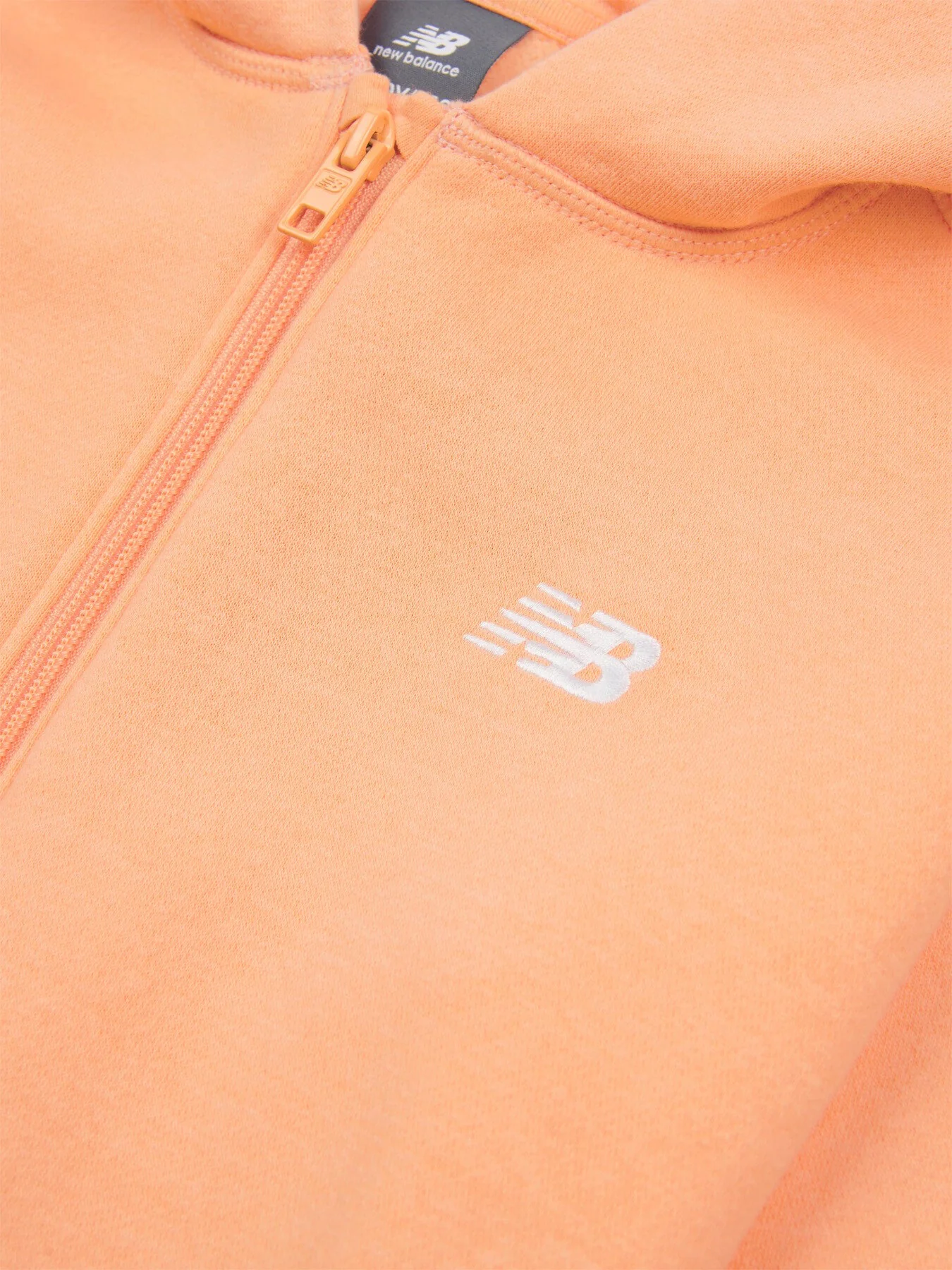 New Balance Brush Back Small Logo Full Zip Hoodie - Image 3