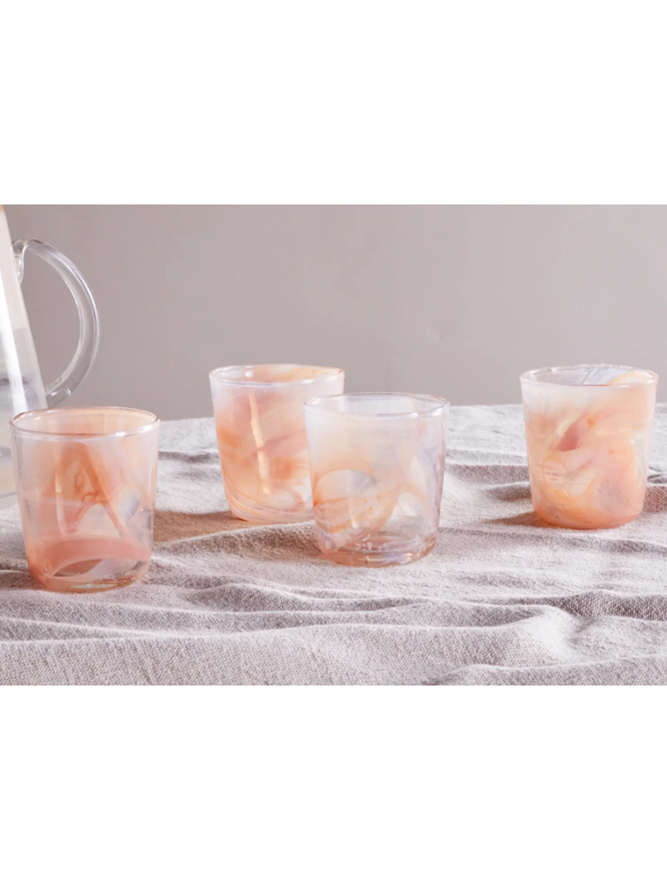 4 Set Shirali Marble Swirl Tumbler - Image 3